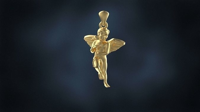 angel pendant Free 3D print model