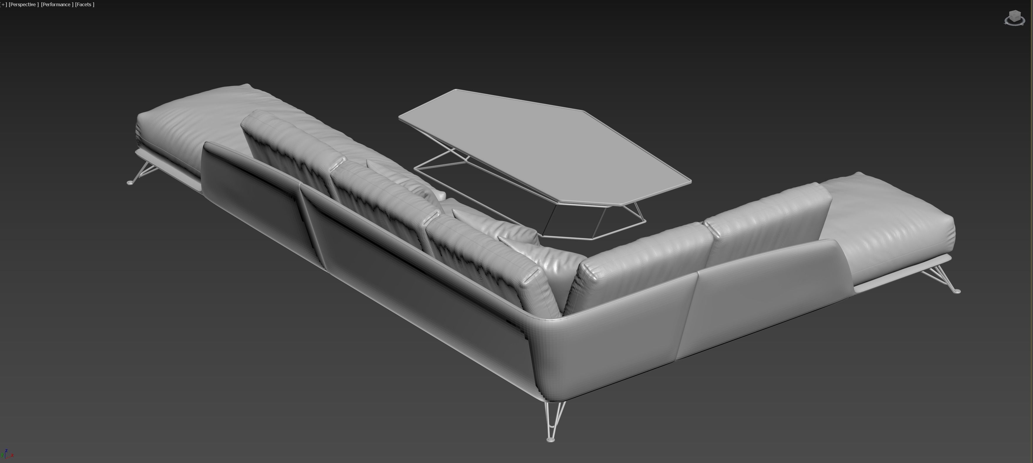 ARKETIPO MORRISON A SOFA WITH CHAISE 3D model_4