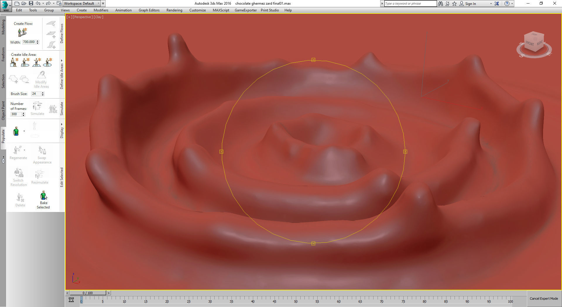 melt chocolate 3D model_1