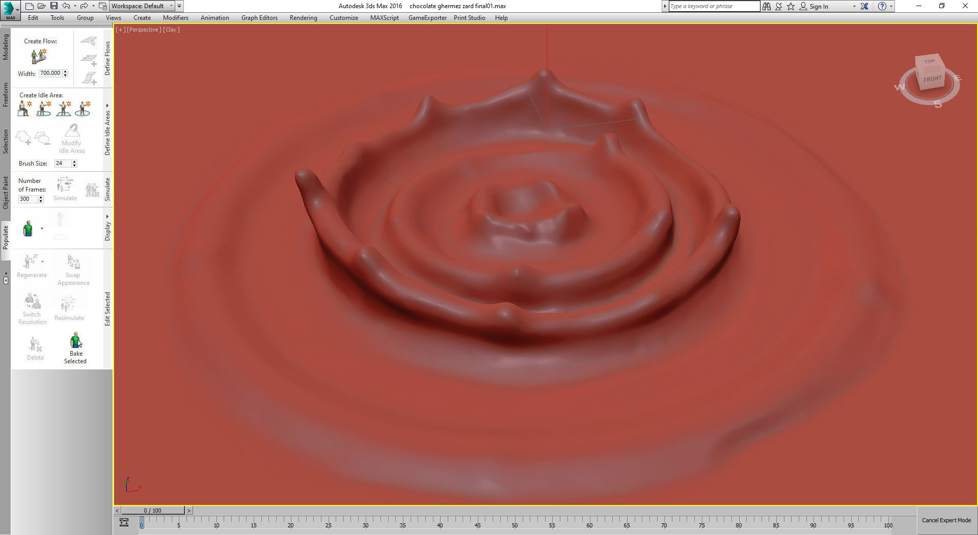 melt chocolate 3D model_2