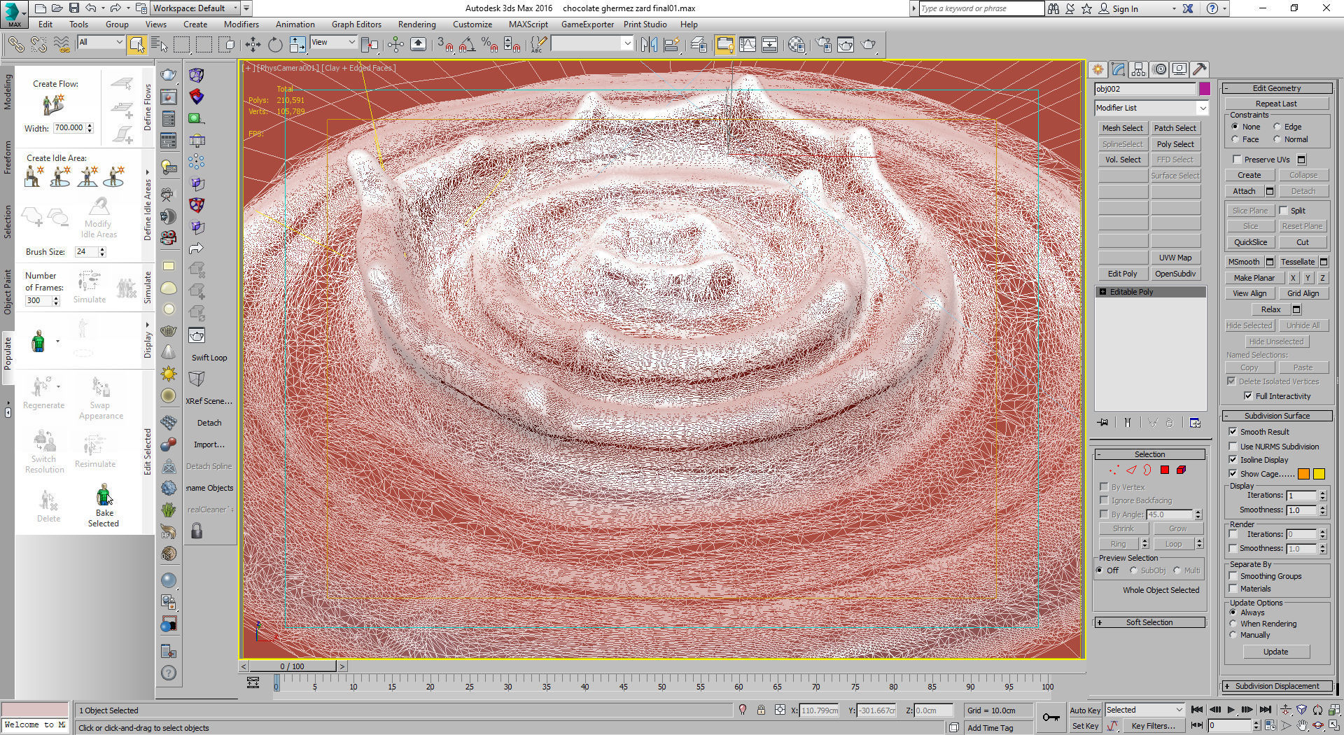 melt chocolate 3D model_4