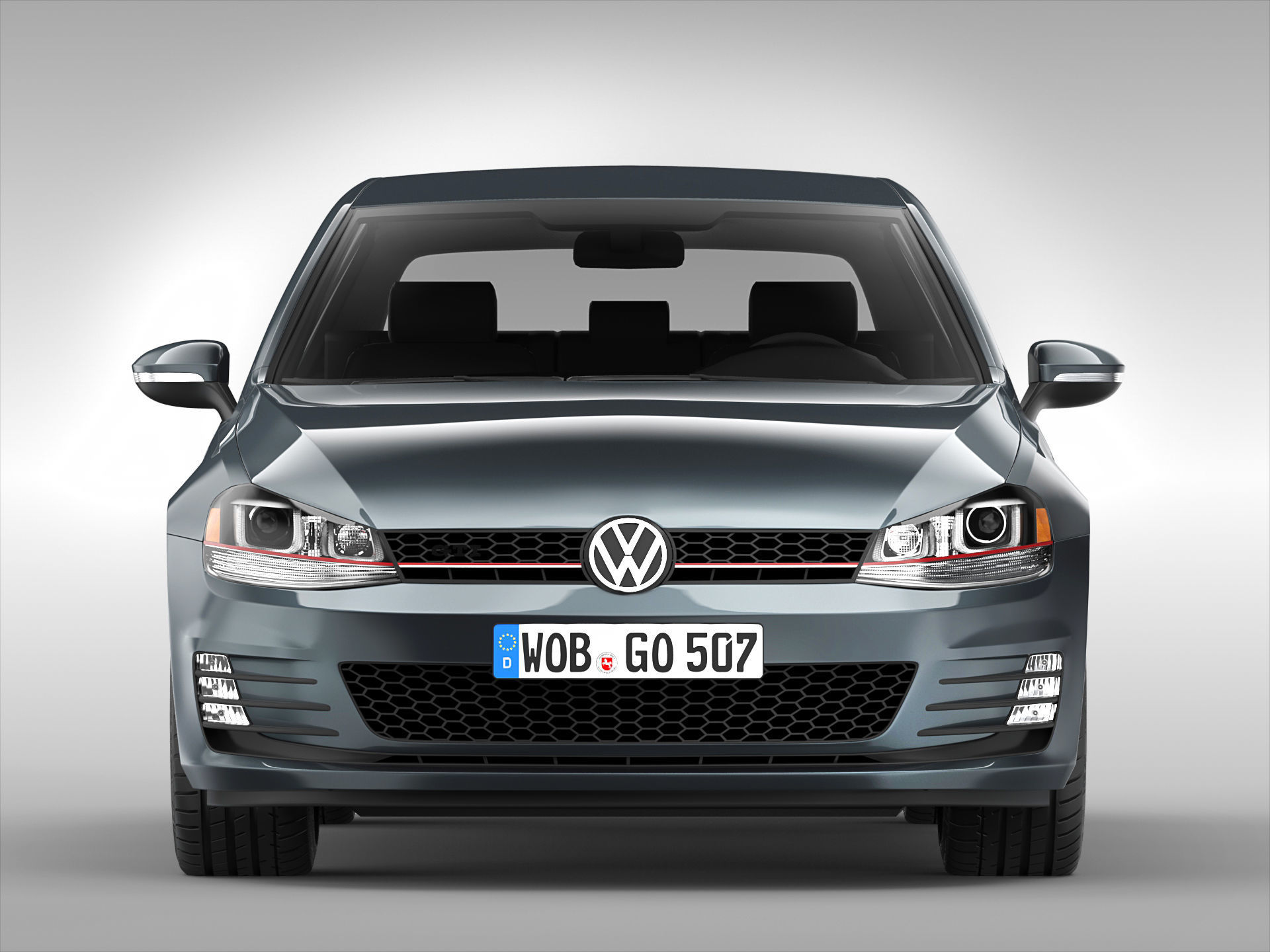 Volkswagen Golf GTI 2013 - 2017 3D model_4