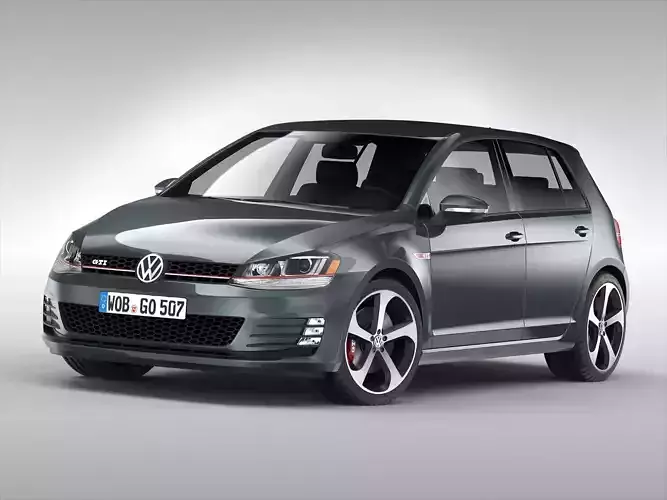 Volkswagen Golf GTI 2013 - 2017 3D model