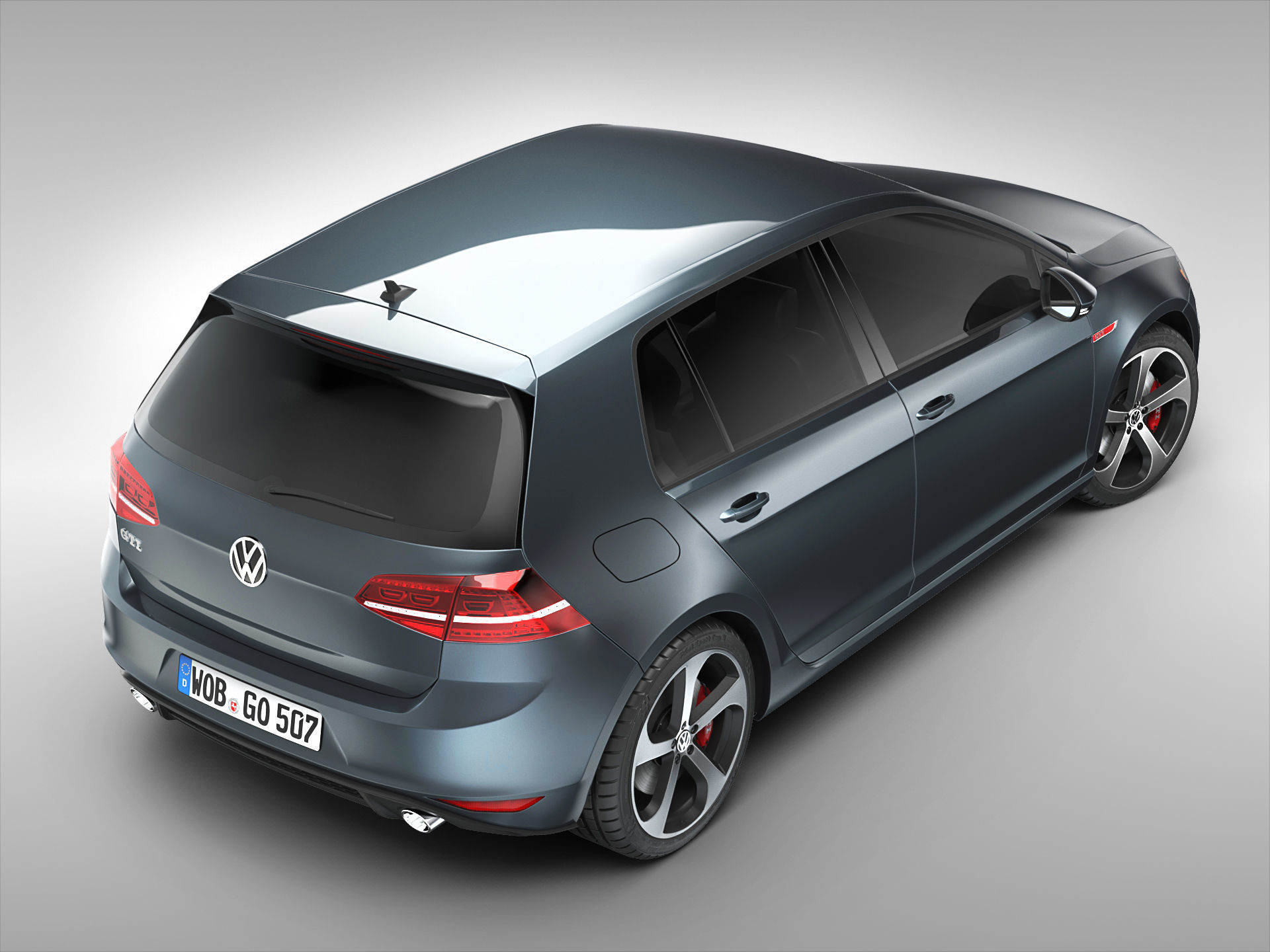 Volkswagen Golf GTI 2013 - 2017 3D model_2