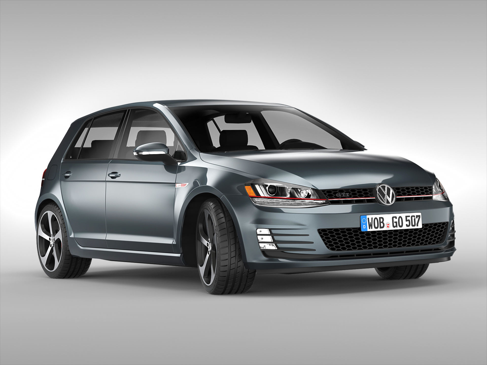 Volkswagen Golf GTI 2013 - 2017 3D model_3