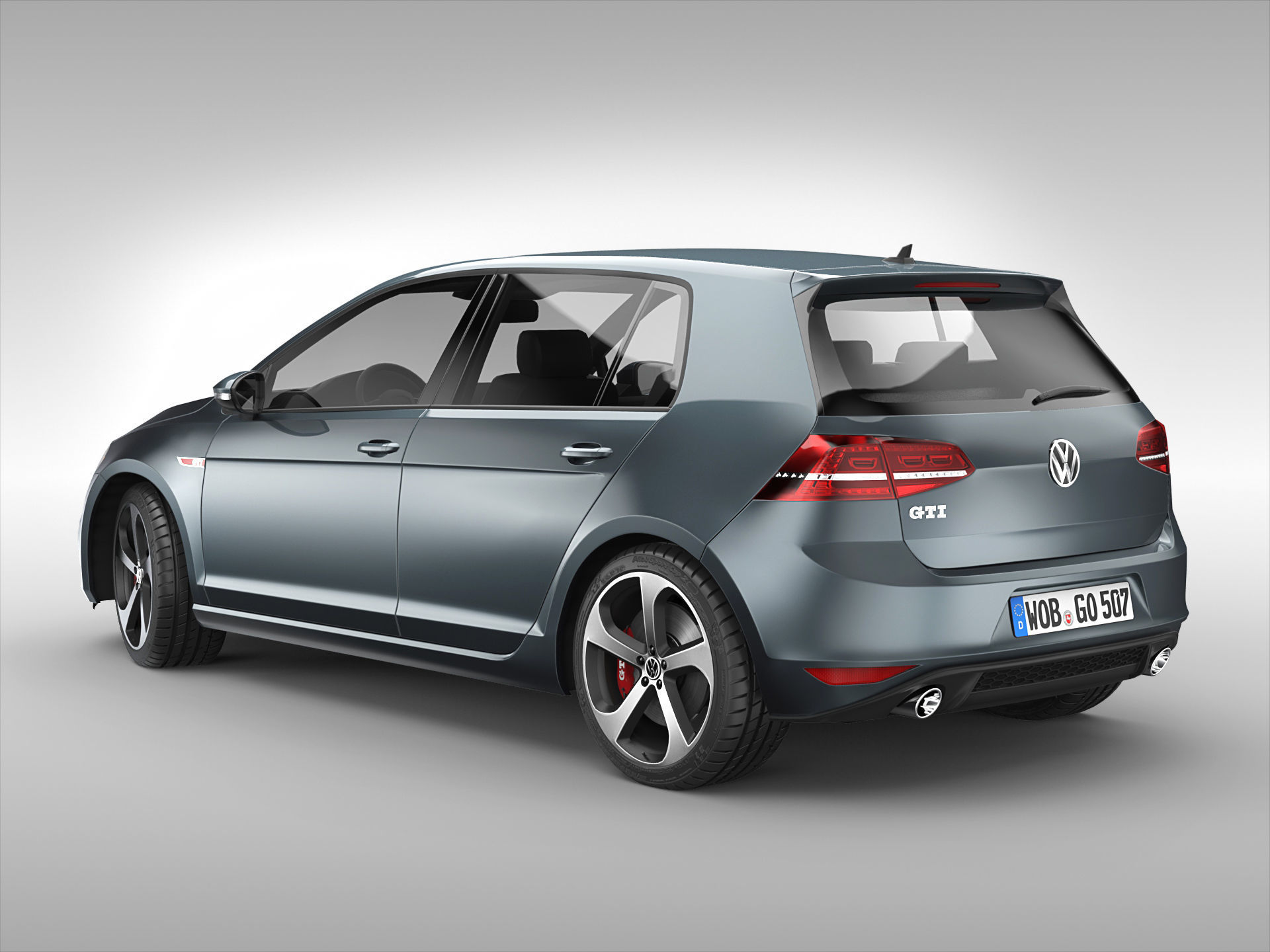 Volkswagen Golf GTI 2013 - 2017 3D model_1