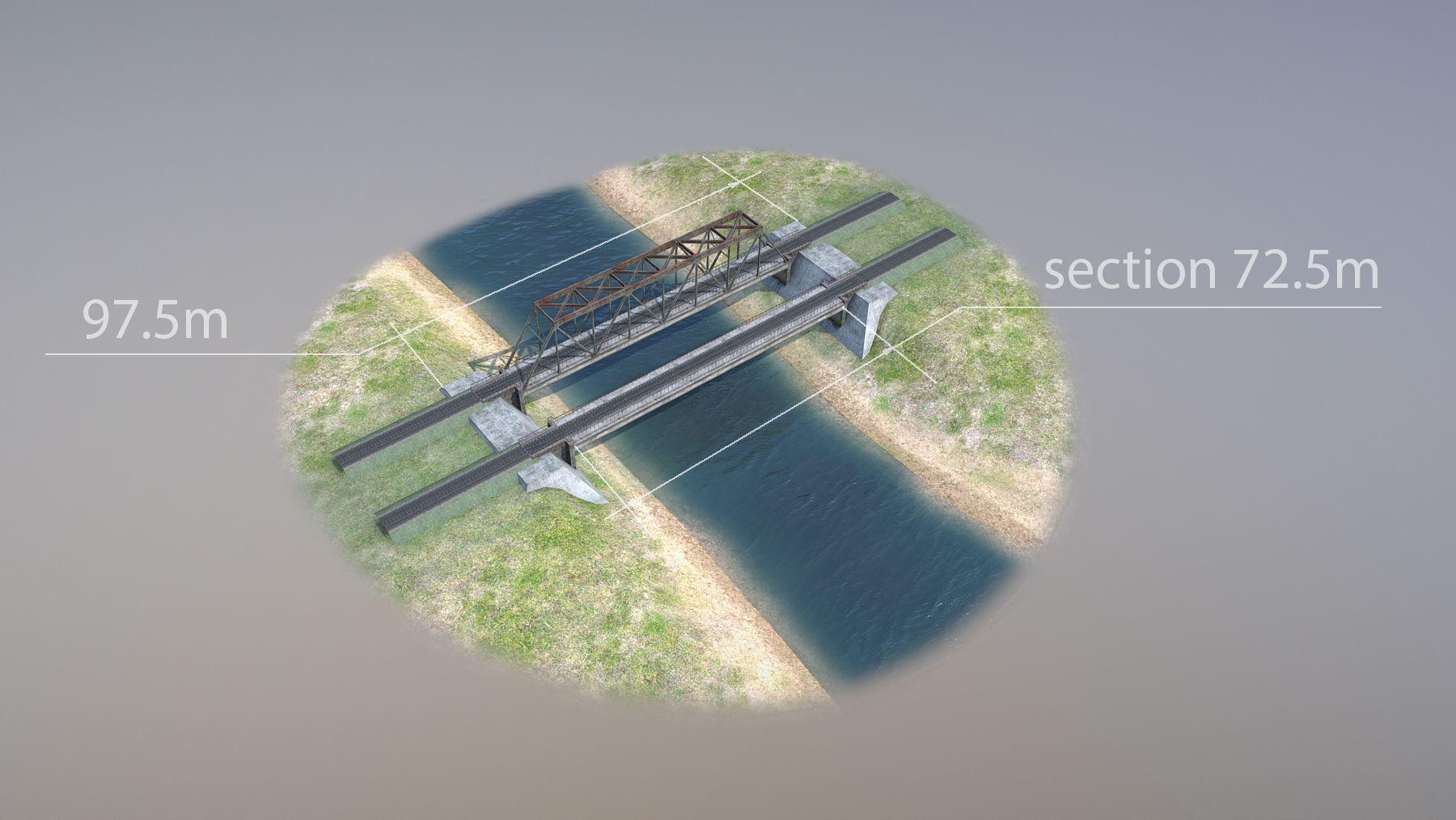 RW Bridge Vologda-II Low-poly 3D model_12