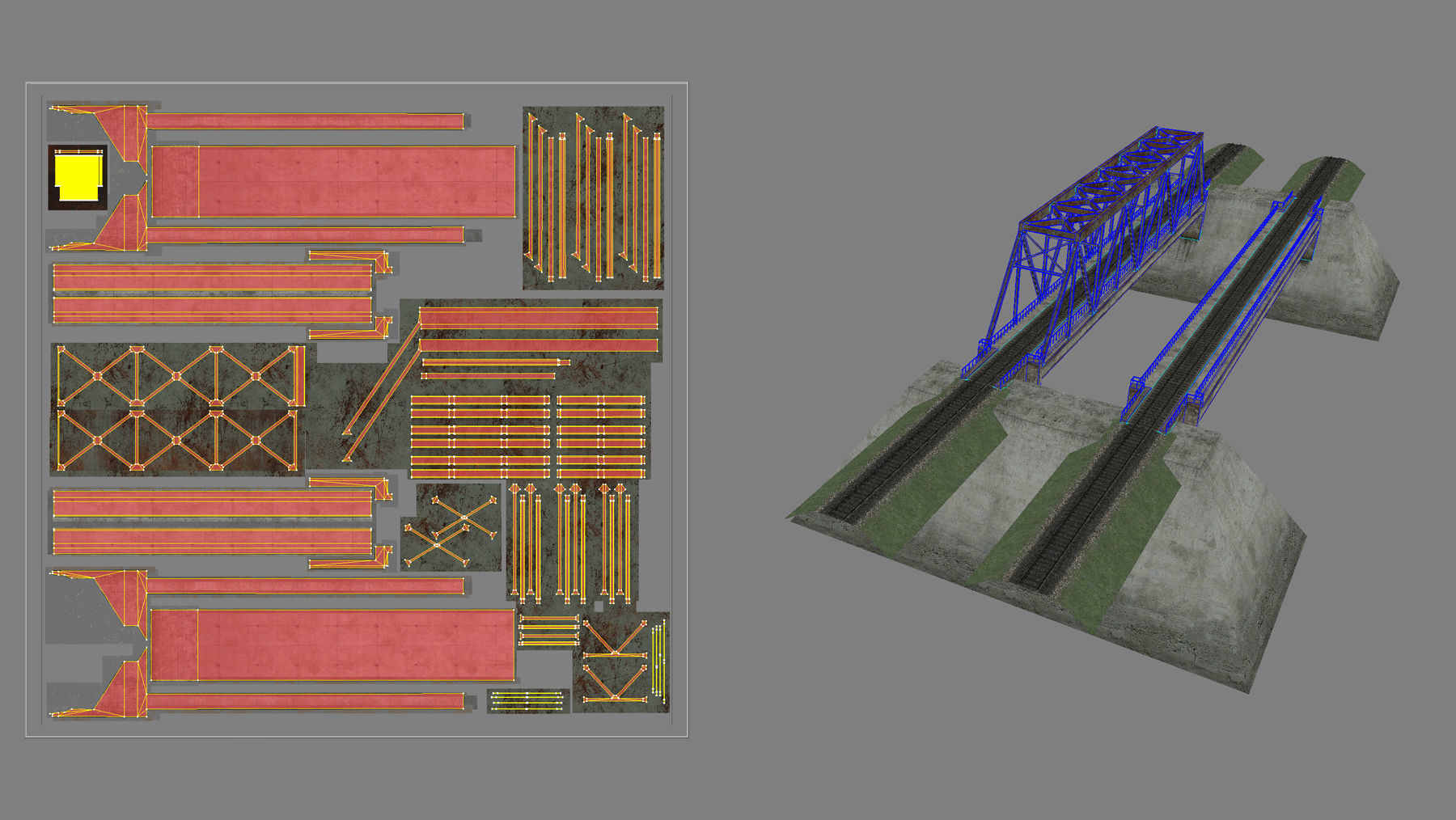 RW Bridge Vologda-II Low-poly 3D model_21