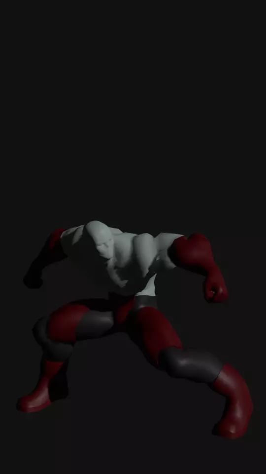 Prisoner-001-Male-Rigged humanoid Low-poly 3D model_0