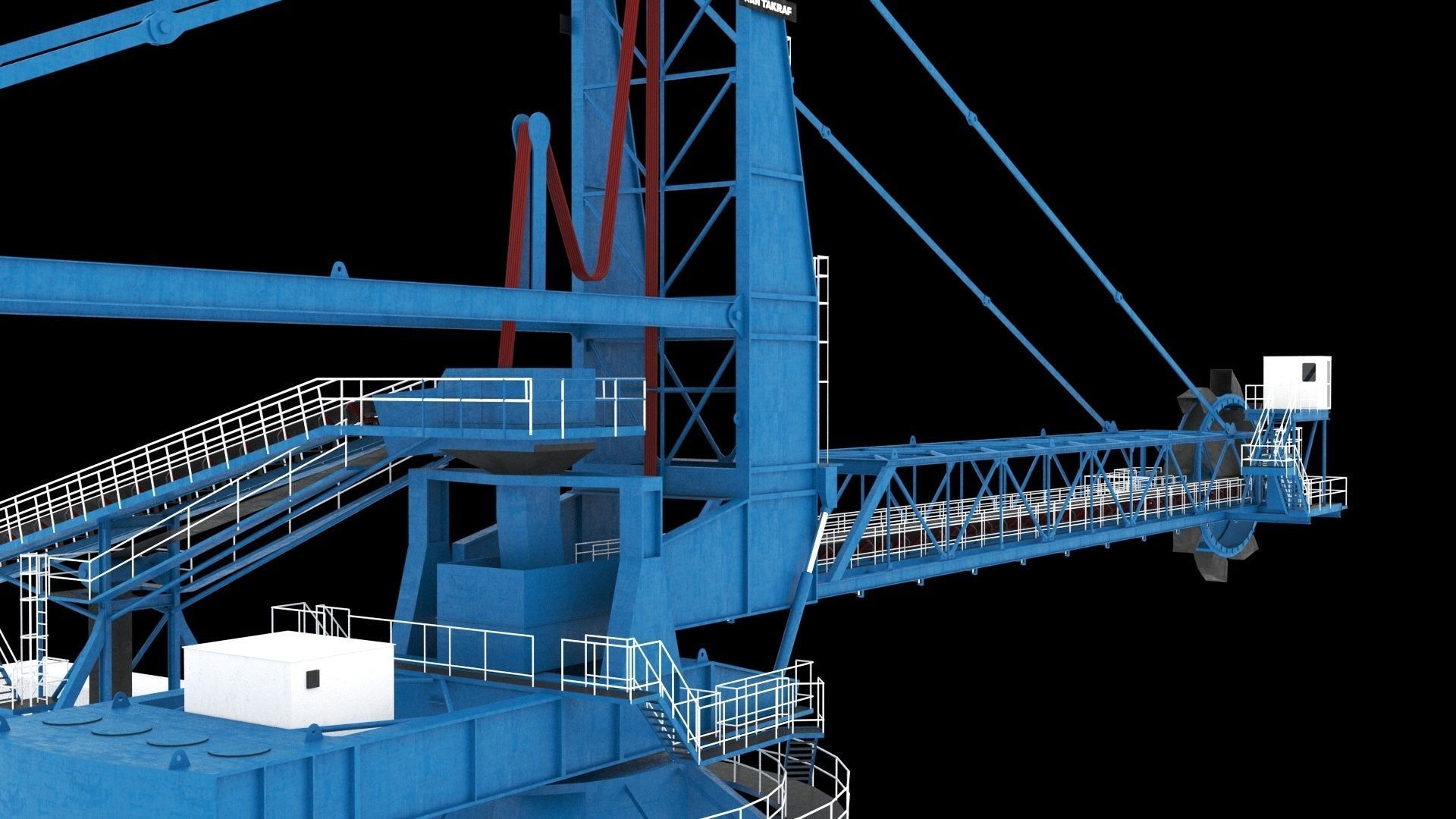 Stacker Reclaimer 3D model_9