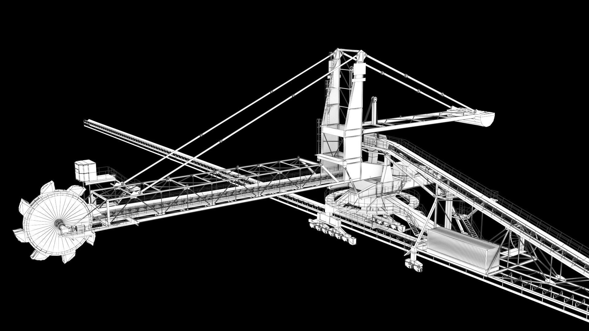 Stacker Reclaimer 3D model_10