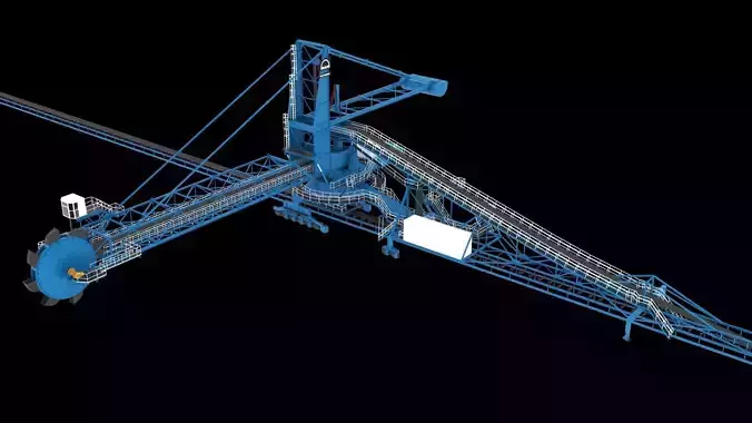 Stacker Reclaimer 3D model