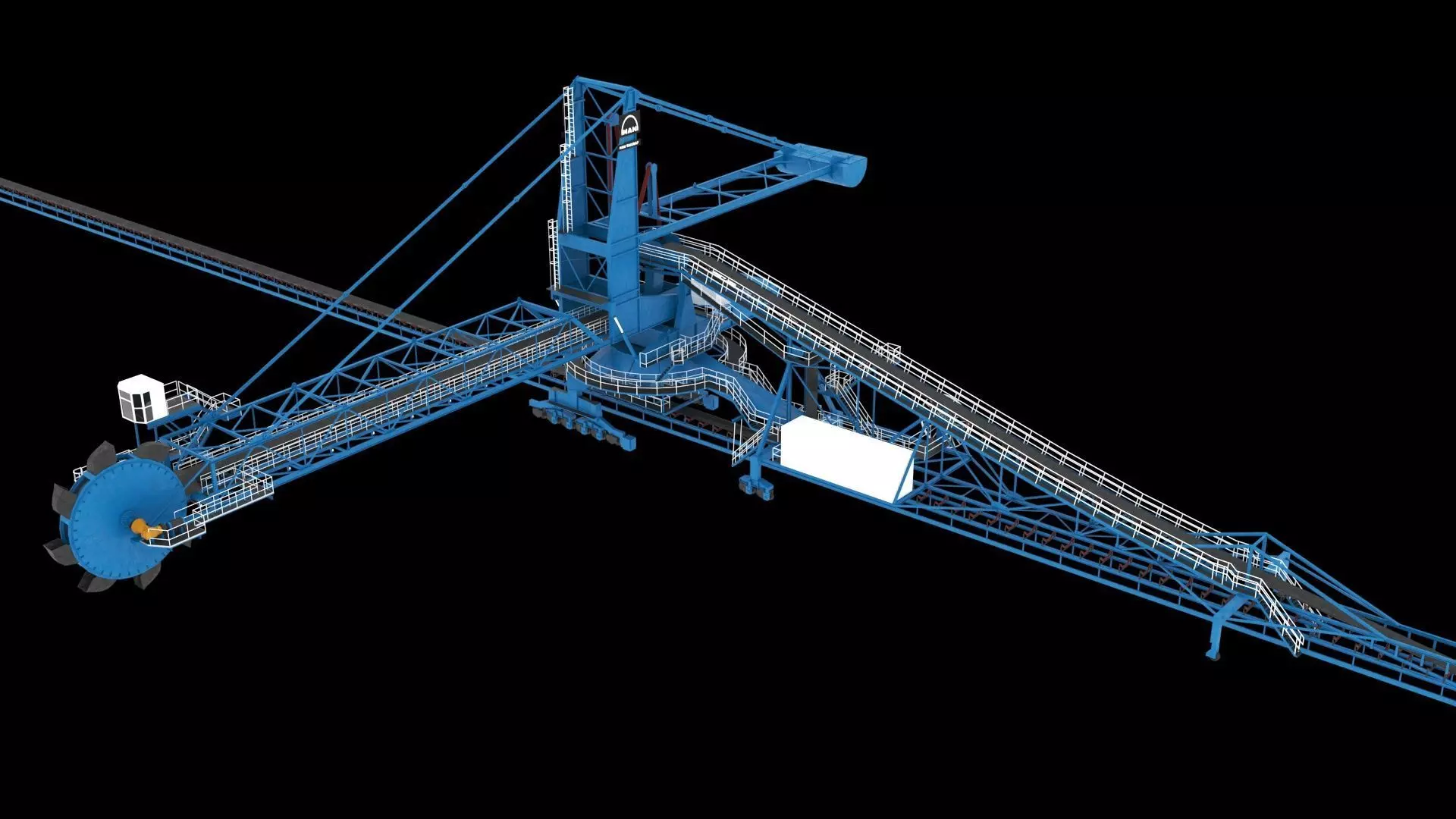 Stacker Reclaimer 3D model_0