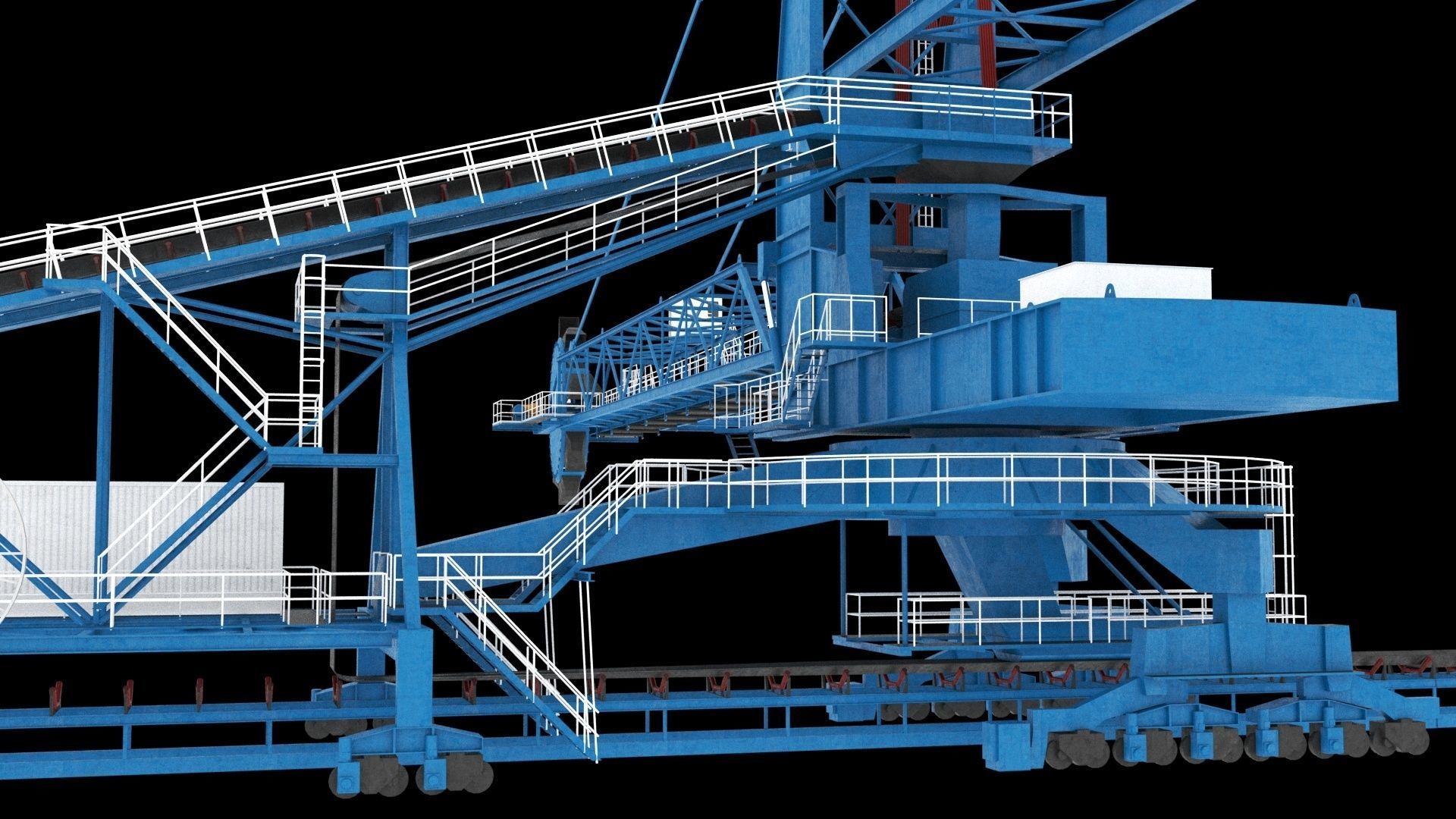 Stacker Reclaimer 3D model_7