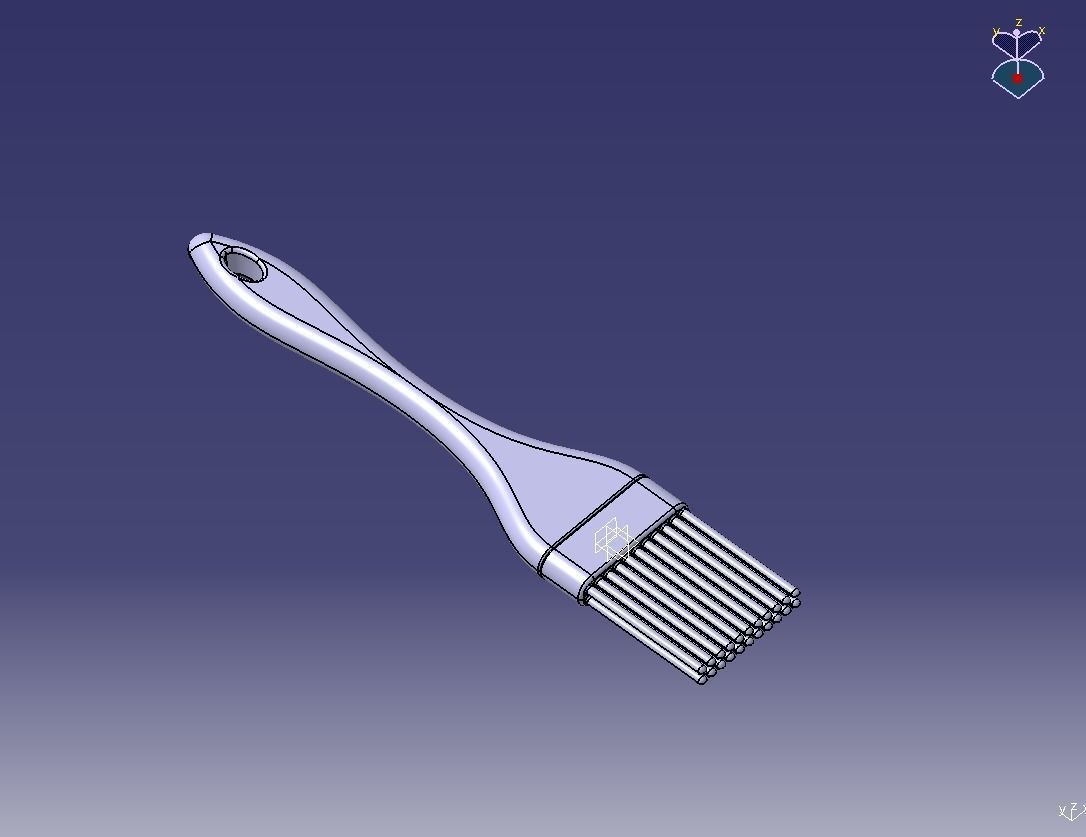 Kabab Brush 3D print model_16