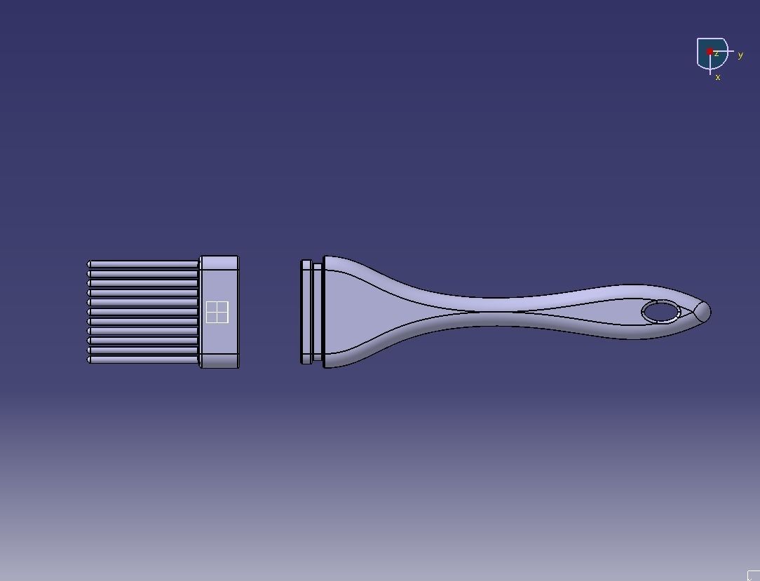 Kabab Brush 3D print model_20