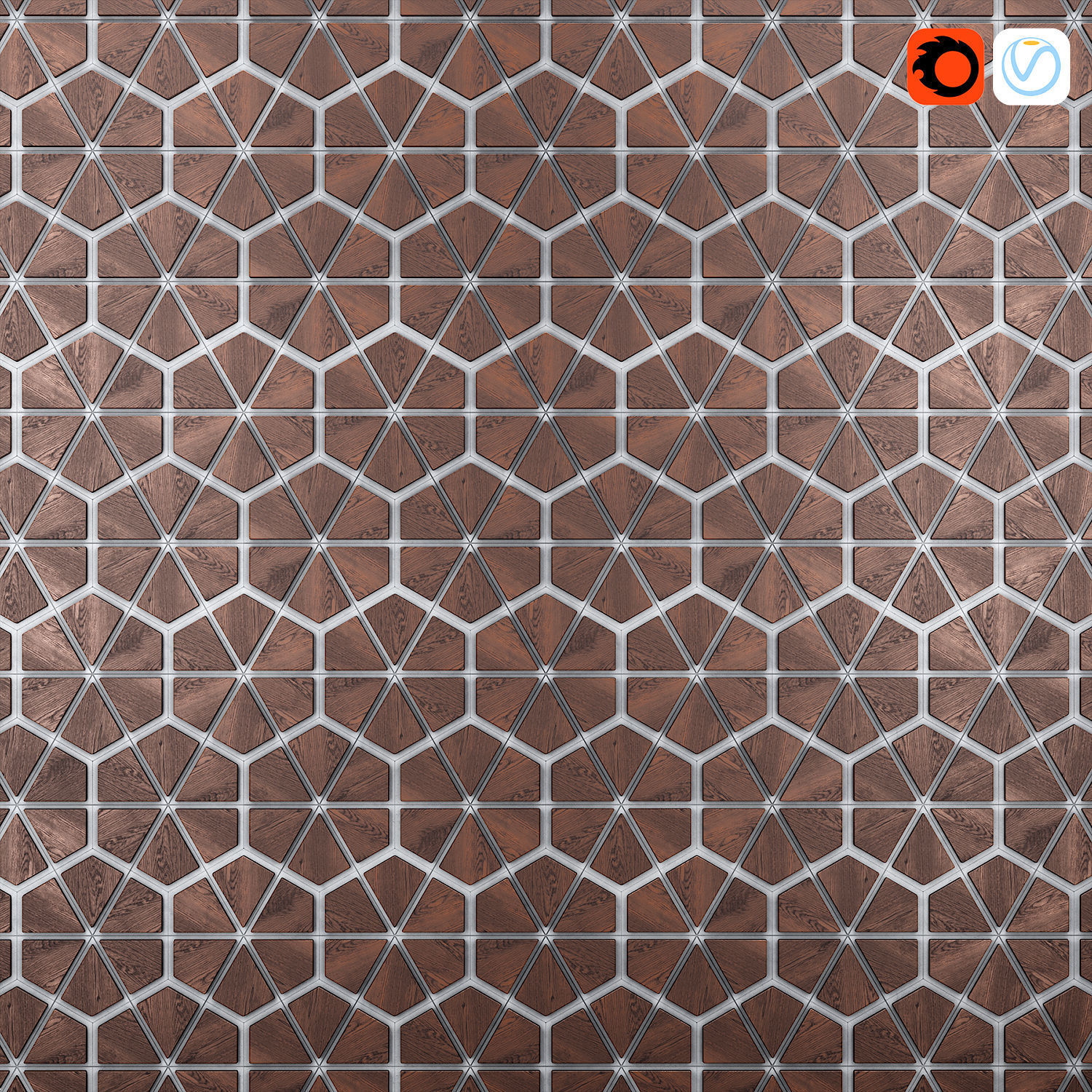 Klok decor panel 3D model_1