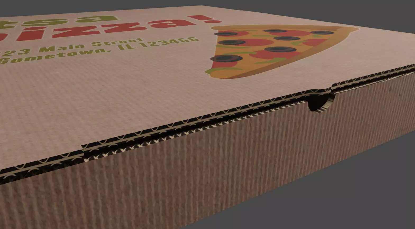 Itza Pizza Box 3D model
