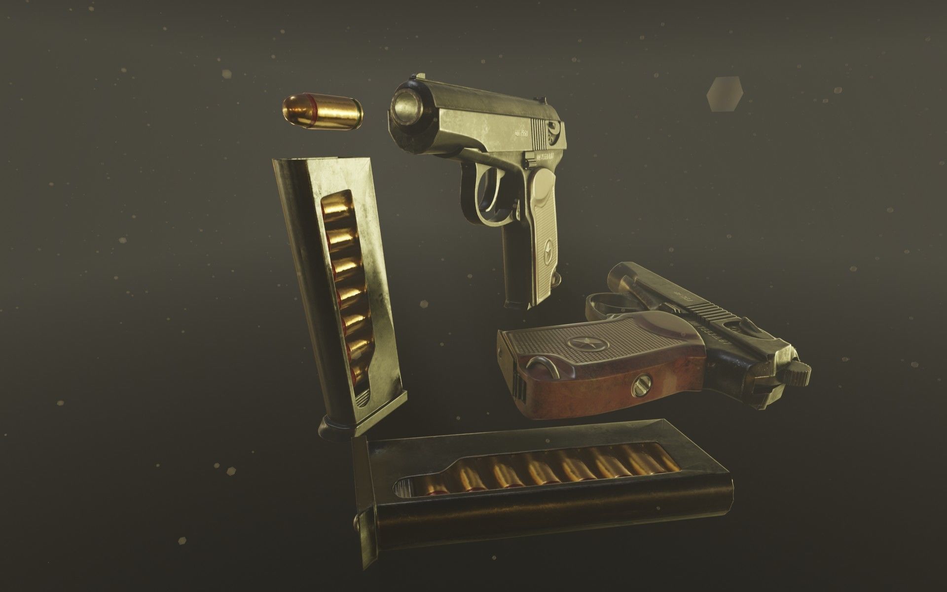 Makarov PM Low-poly 3D model_8