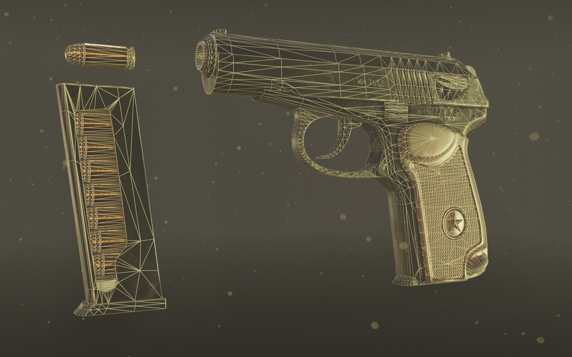 Makarov PM Low-poly 3D model_14