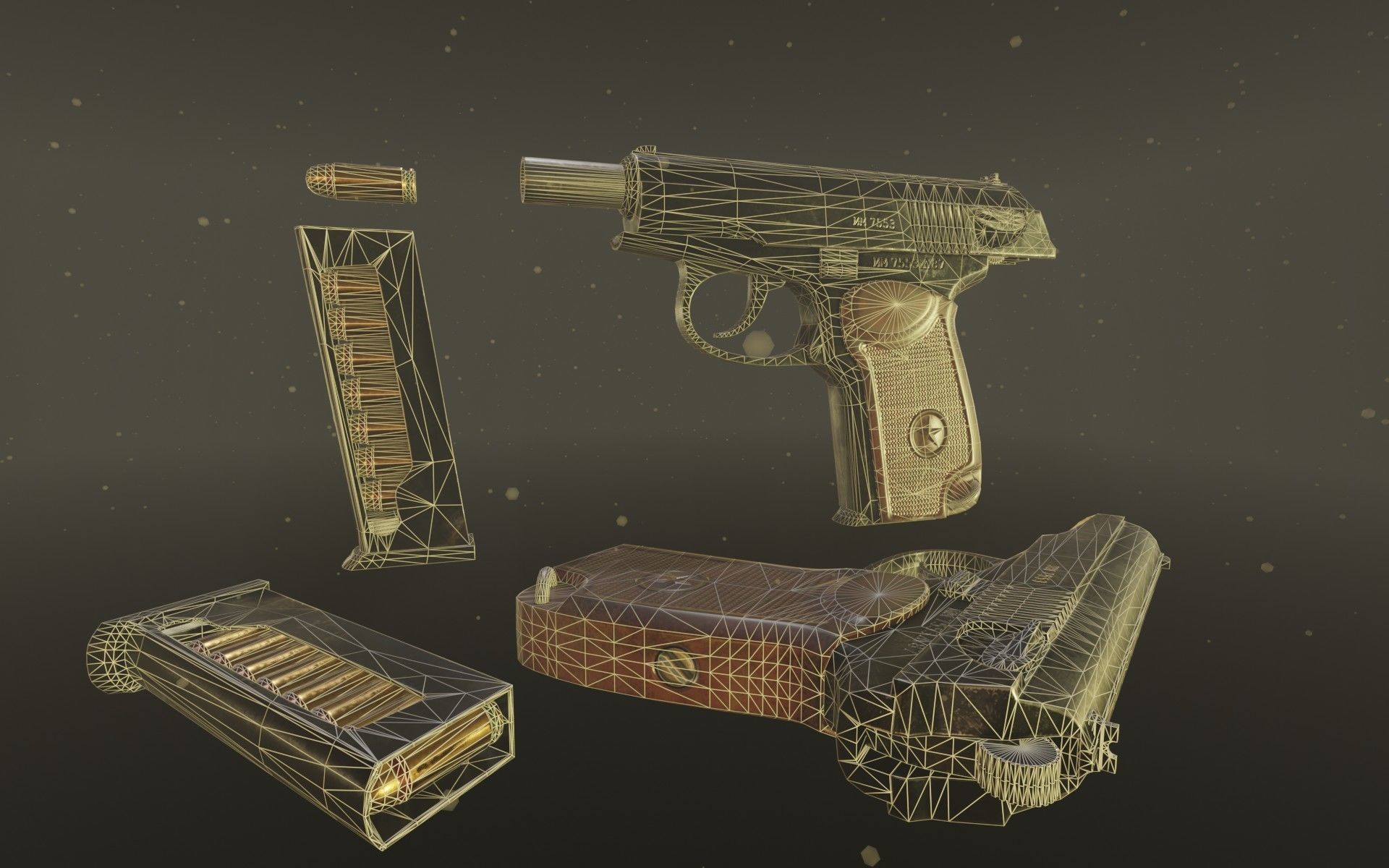 Makarov PM Low-poly 3D model_17