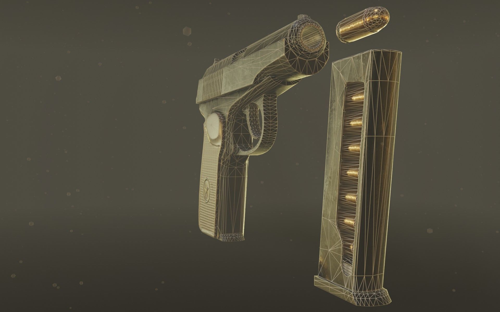 Makarov PM Low-poly 3D model_12