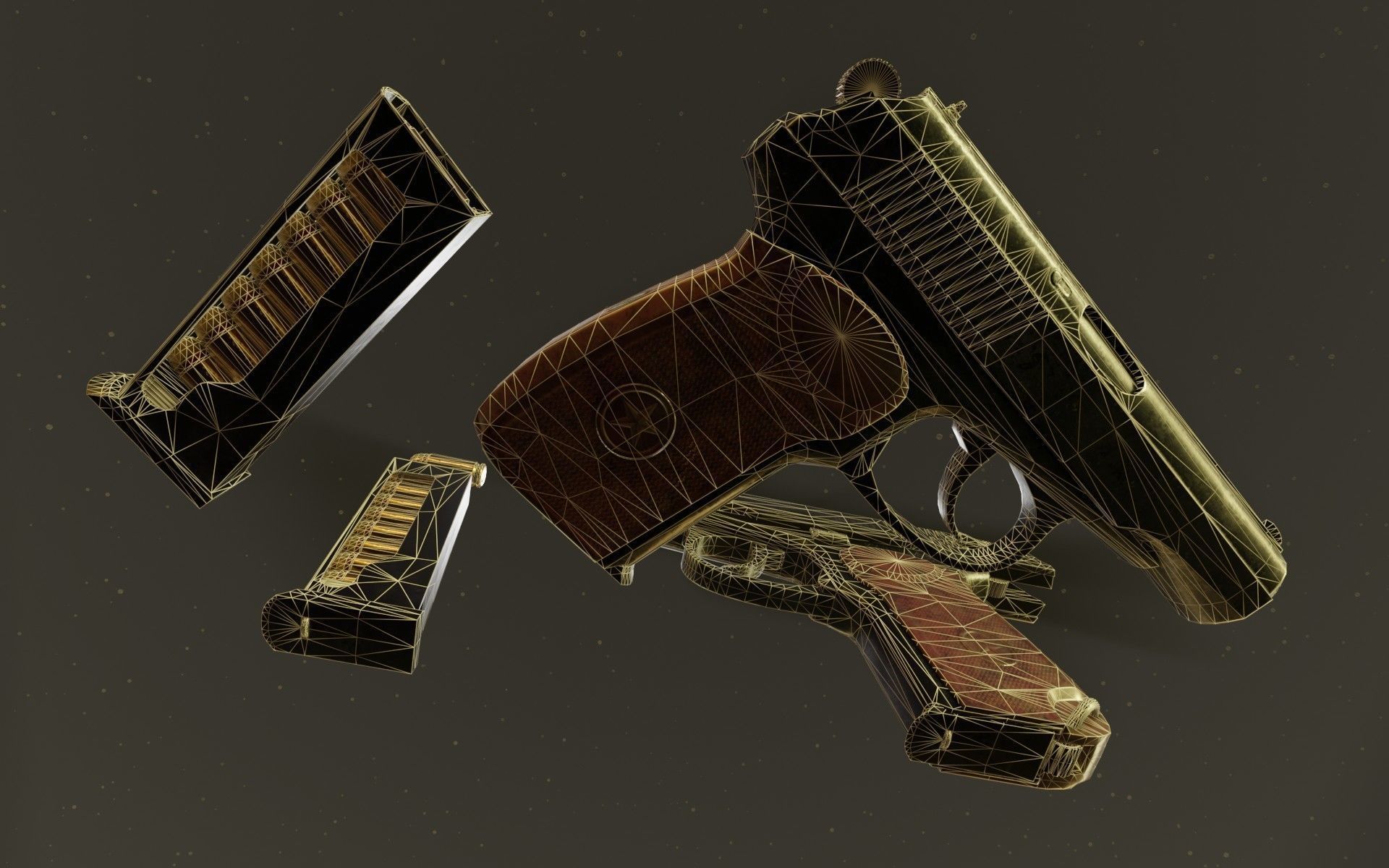 Makarov PM Low-poly 3D model_2