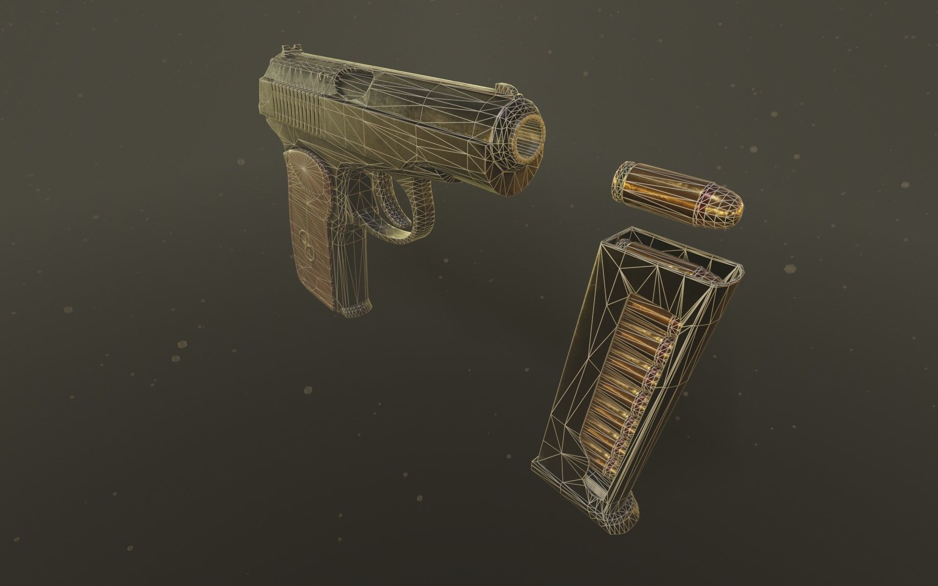 Makarov PM Low-poly 3D model_15