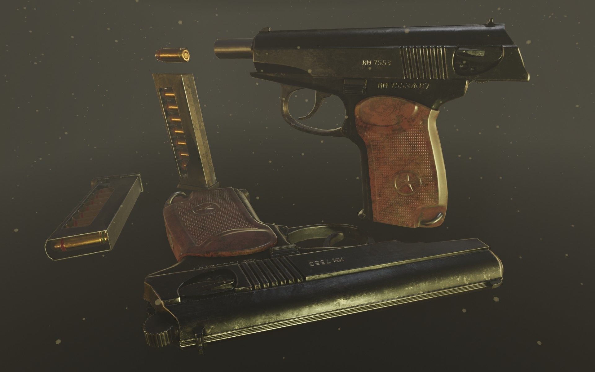 Makarov PM Low-poly 3D model_7