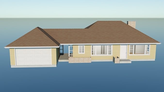 Ranch Style House 3 3D model