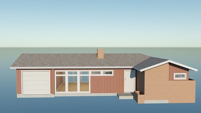 Ranch Style House 2 3D model
