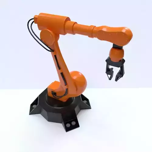 Rigged Low Poly-High Poly Robot Arm Low-poly 3D model