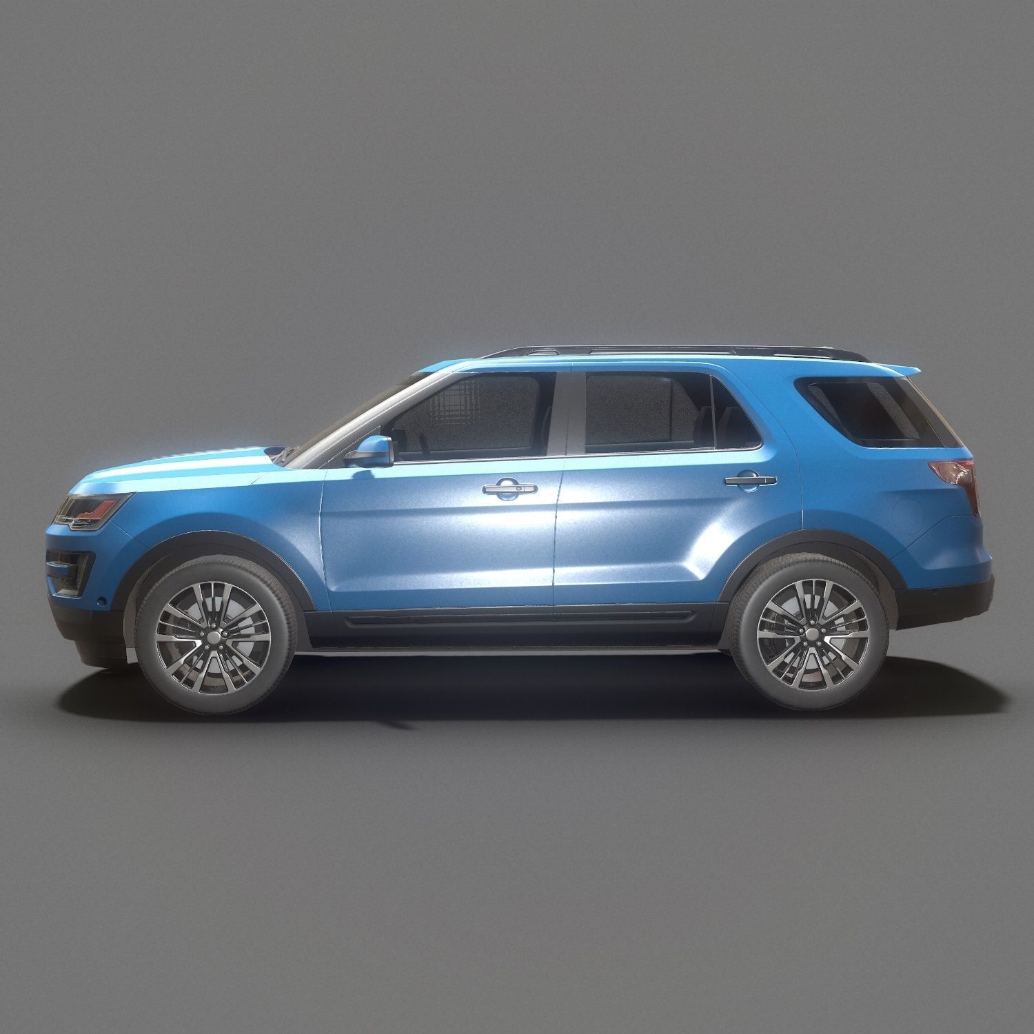 Suv  Car Low poly Low-poly 3D model_14