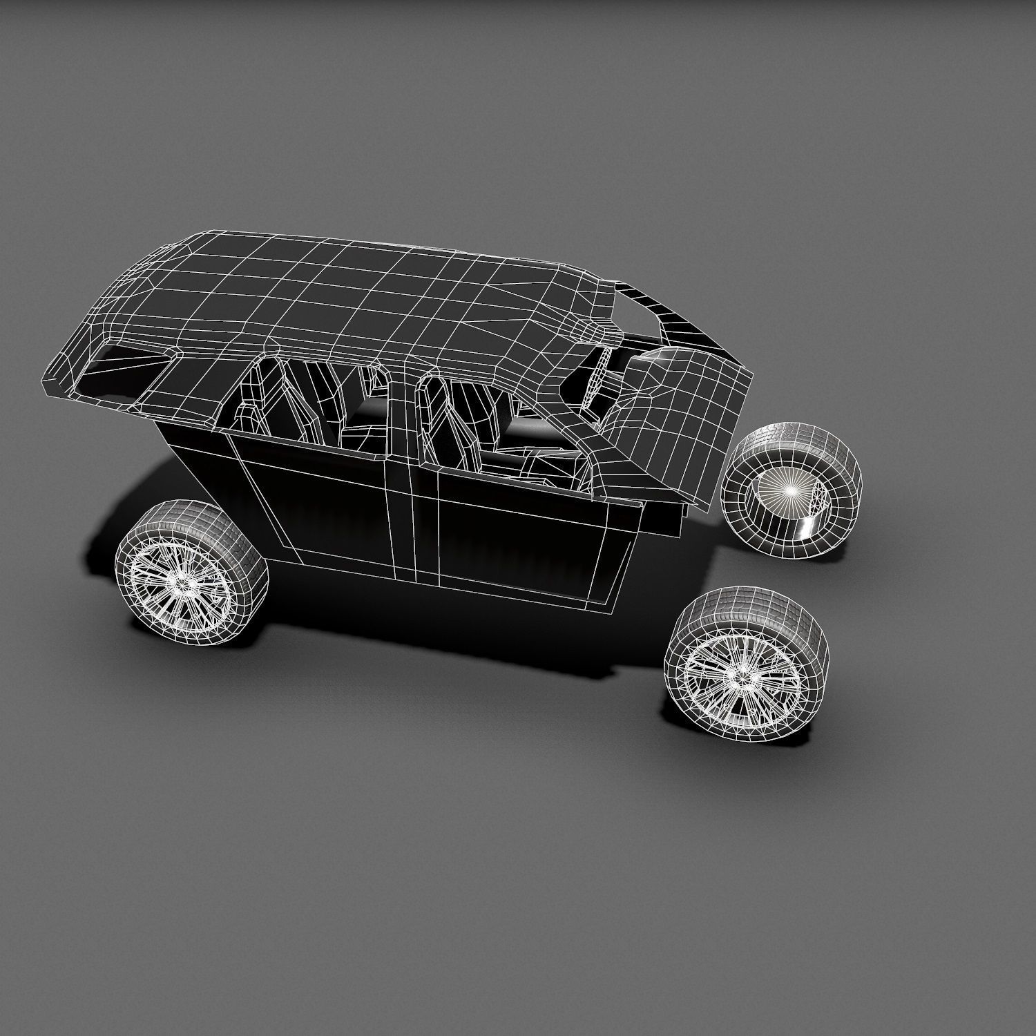 Suv  Car Low poly Low-poly 3D model_19
