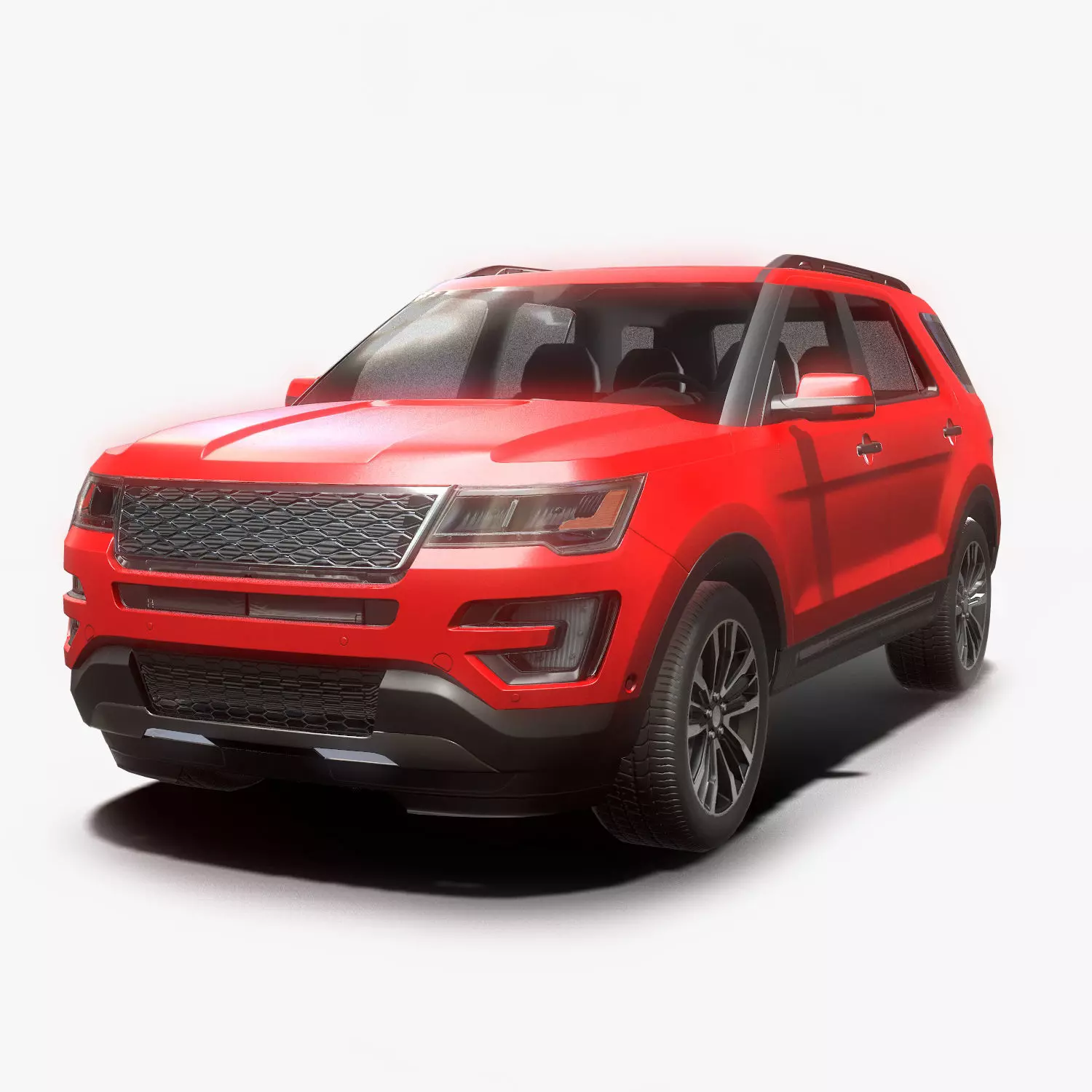 Suv  Car Low poly Low-poly 3D model_0