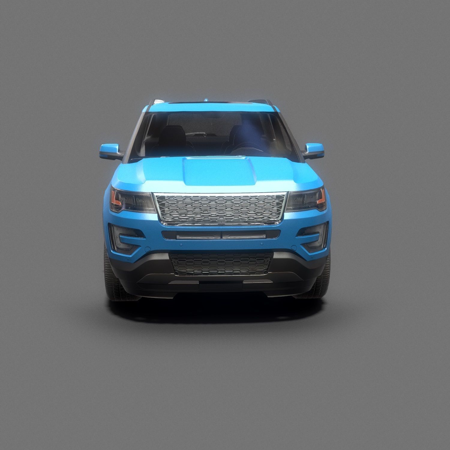 Suv  Car Low poly Low-poly 3D model_9