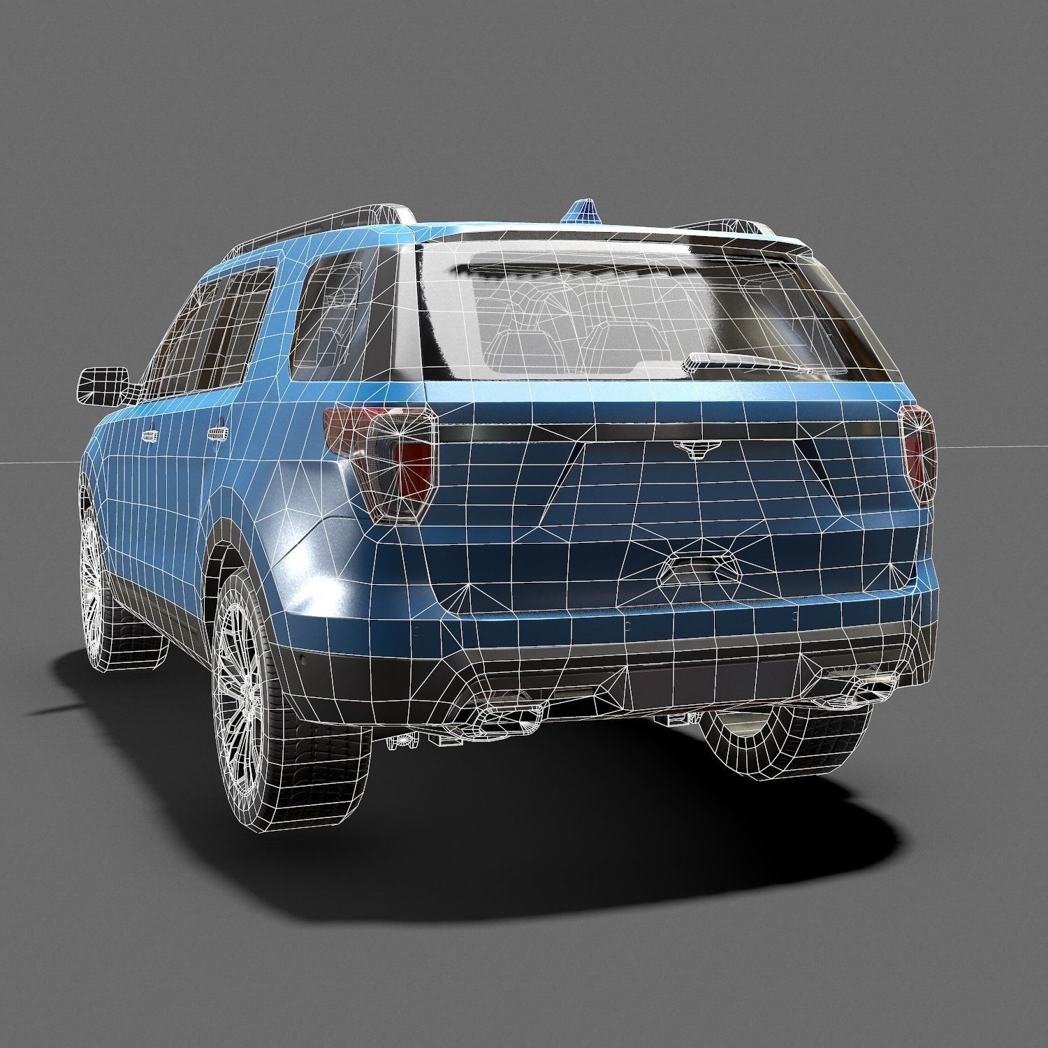 Suv  Car Low poly Low-poly 3D model_16
