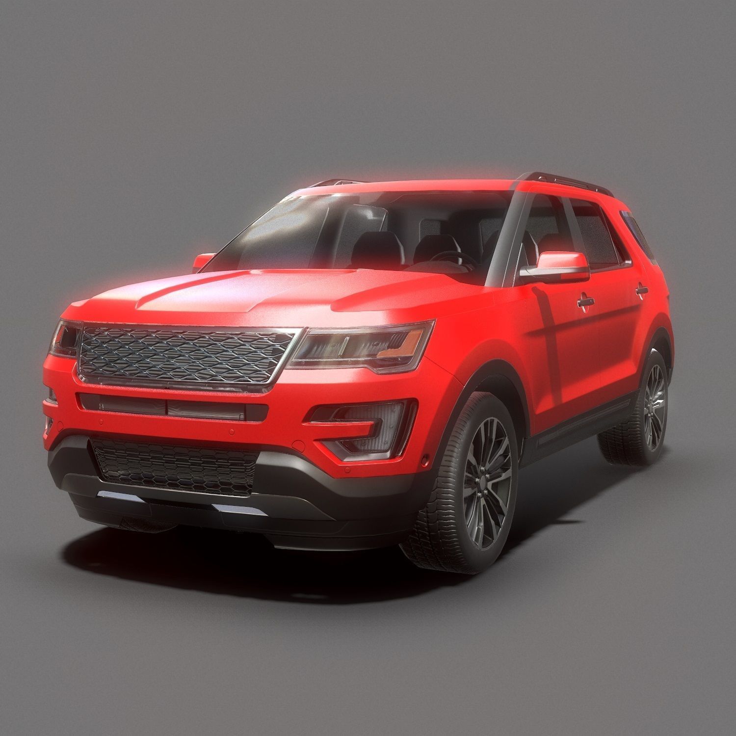 Suv  Car Low poly Low-poly 3D model_4