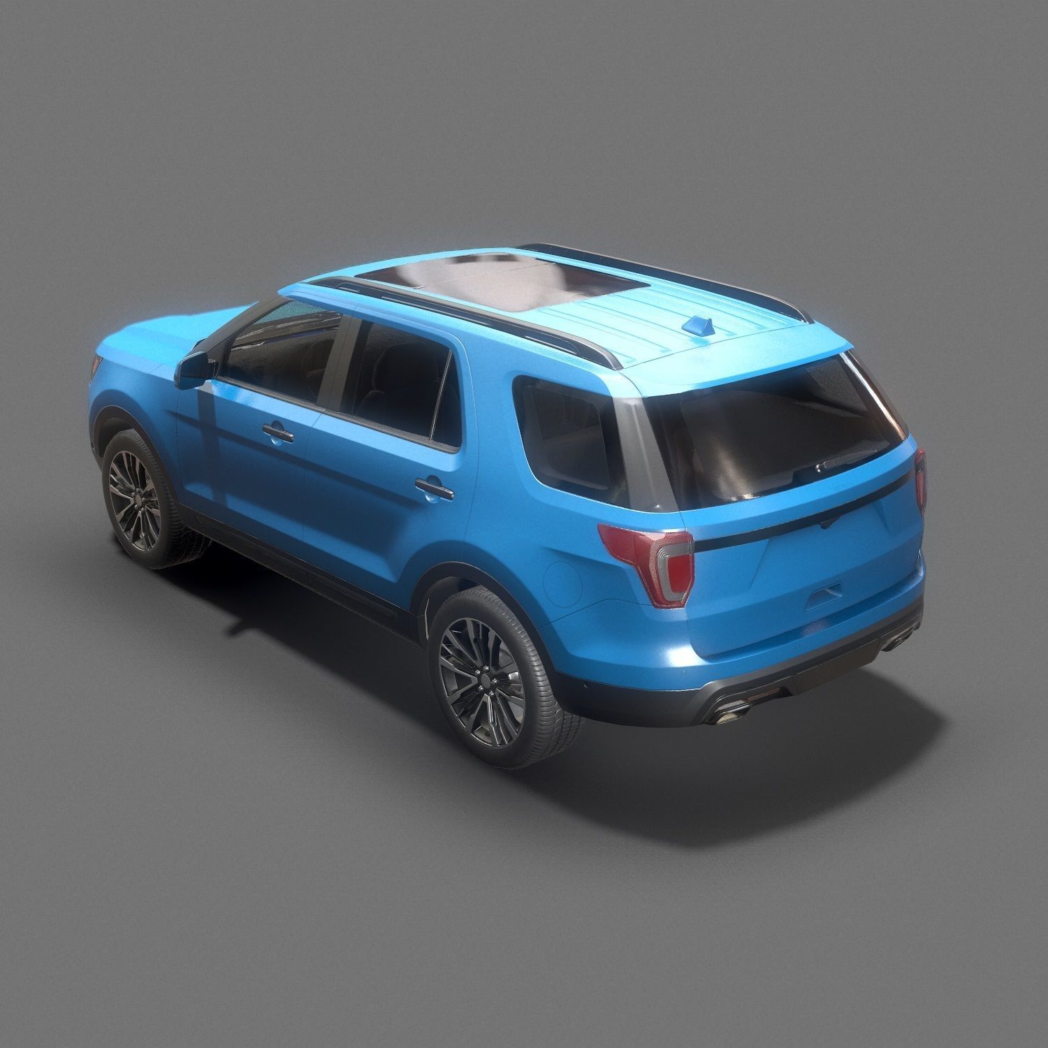 Suv  Car Low poly Low-poly 3D model_6