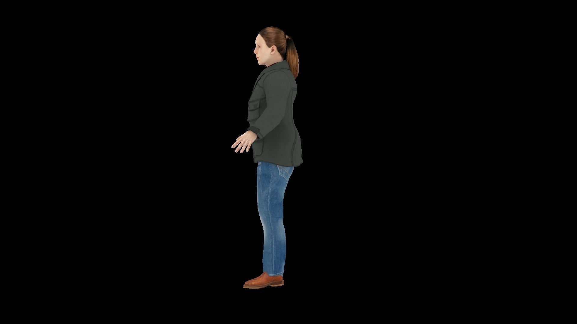 Model 6 man in jacket and jeans 3D model_2