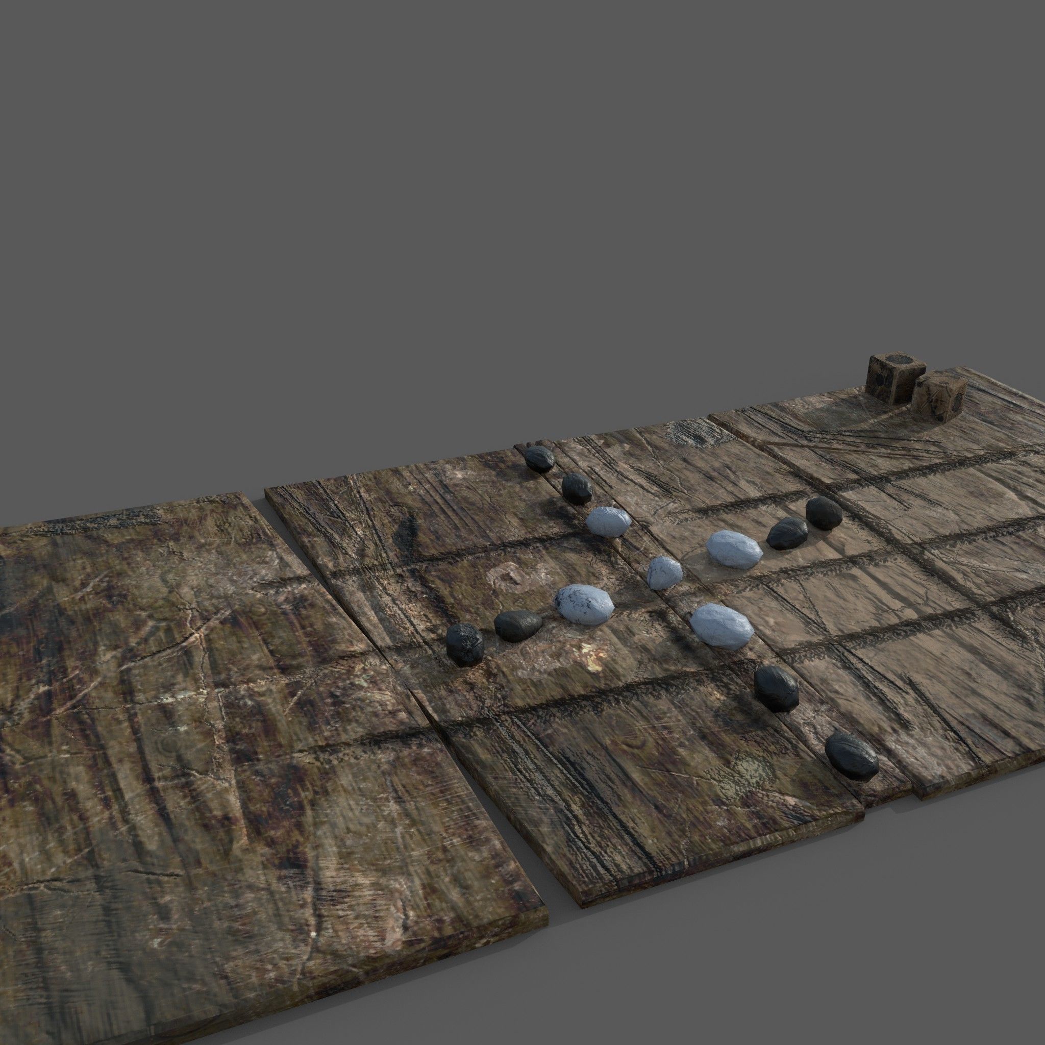 Medieval  Board Game Free low-poly 3D model_19