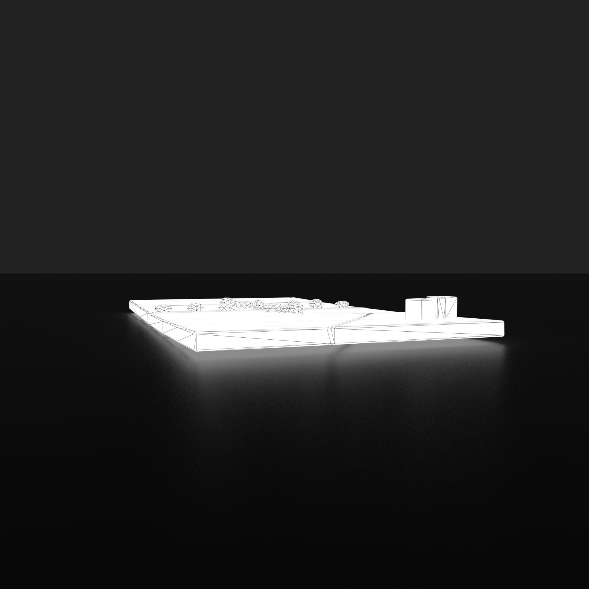 Medieval  Board Game Free low-poly 3D model_34