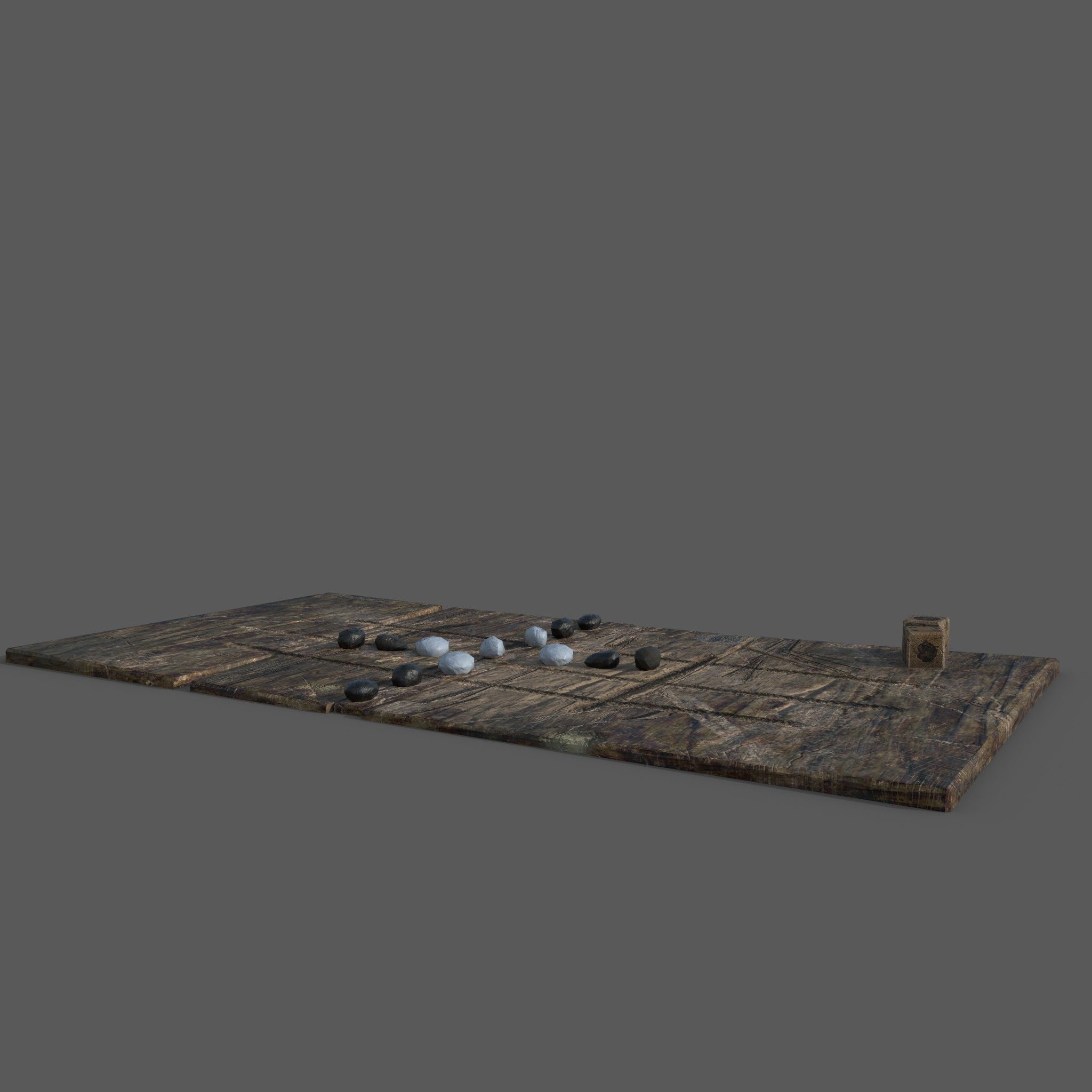 Medieval  Board Game Free low-poly 3D model_11