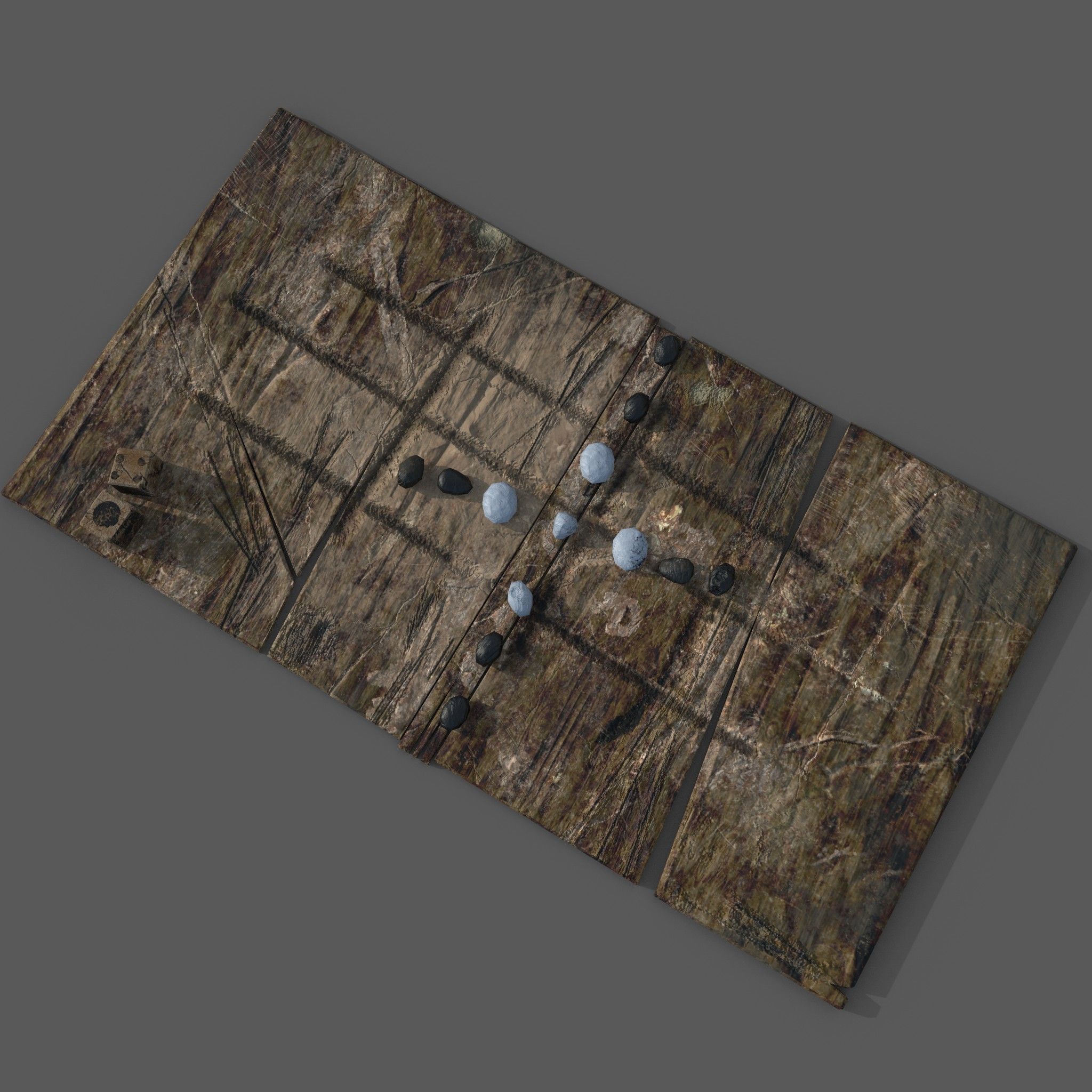 Medieval  Board Game Free low-poly 3D model_4