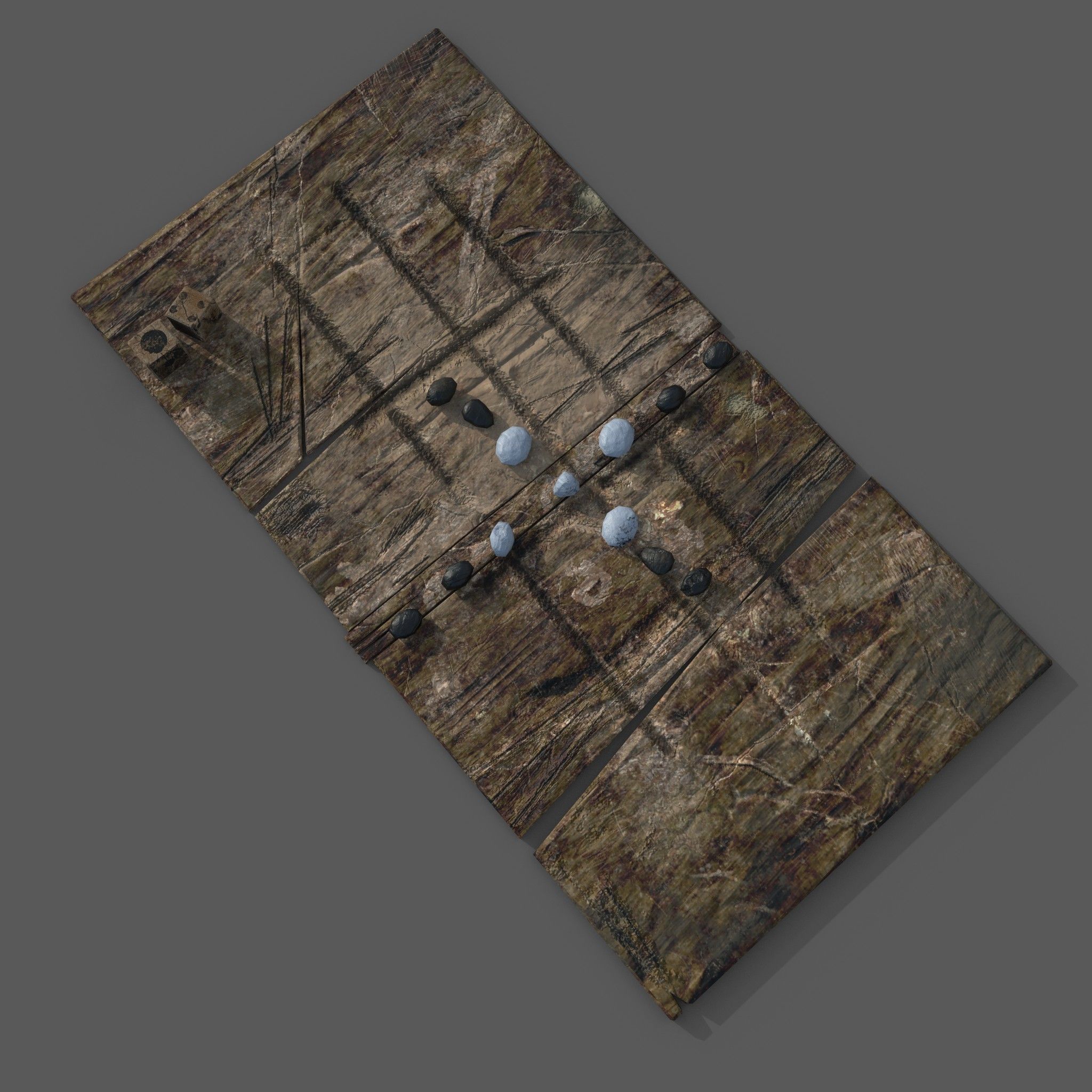 Medieval  Board Game Free low-poly 3D model_5