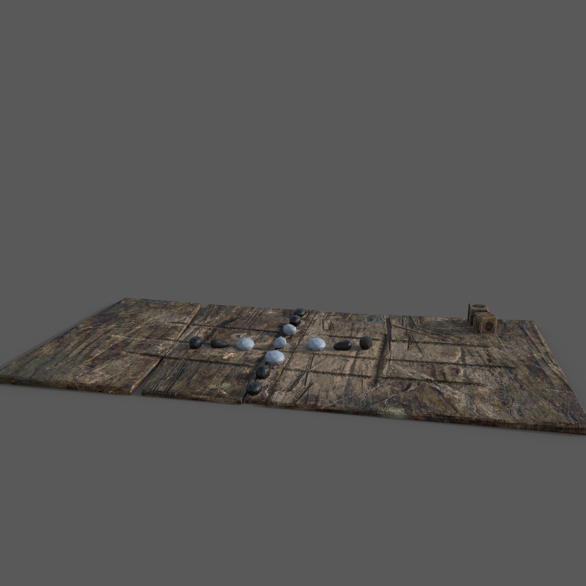 Medieval  Board Game Free low-poly 3D model_10