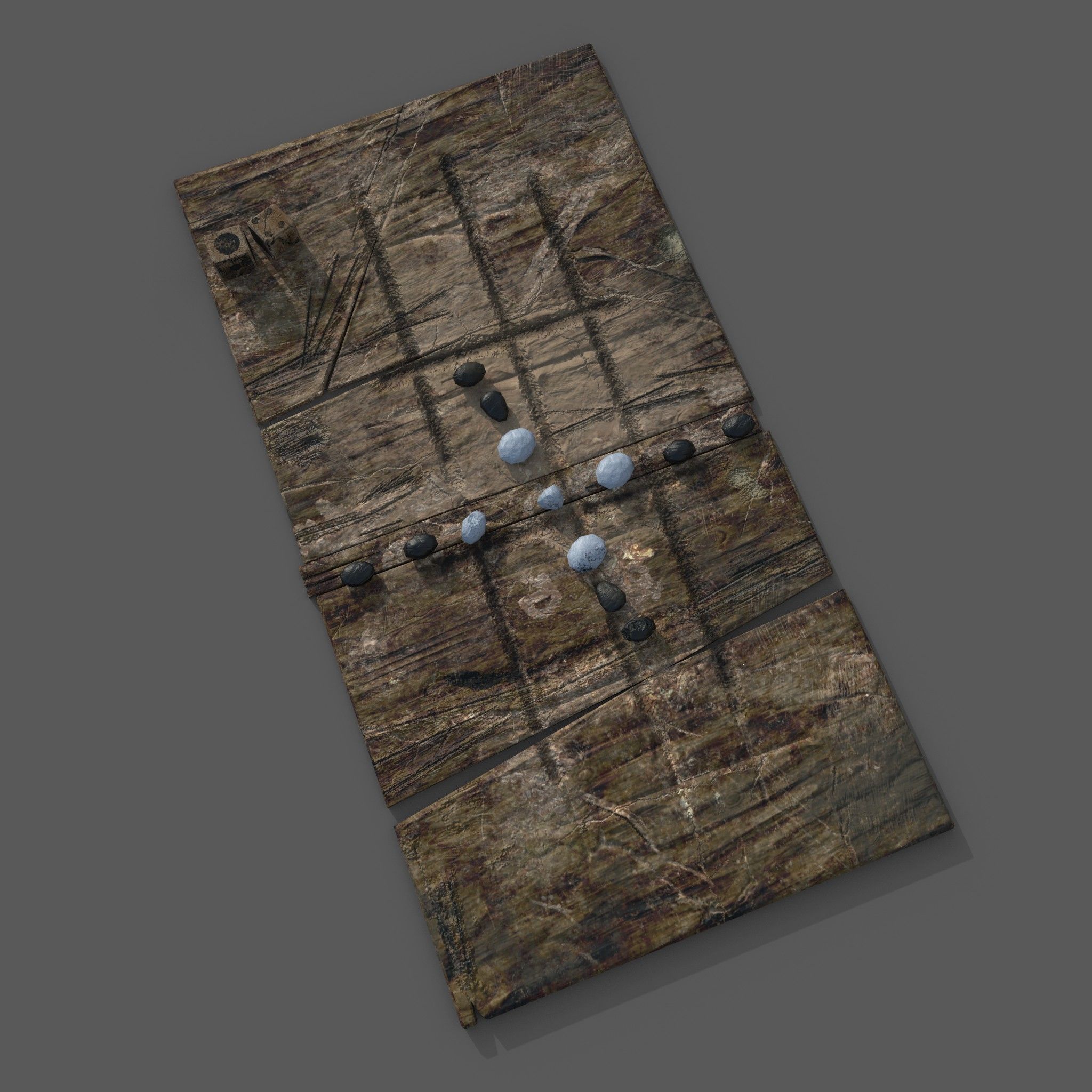 Medieval  Board Game Free low-poly 3D model_6
