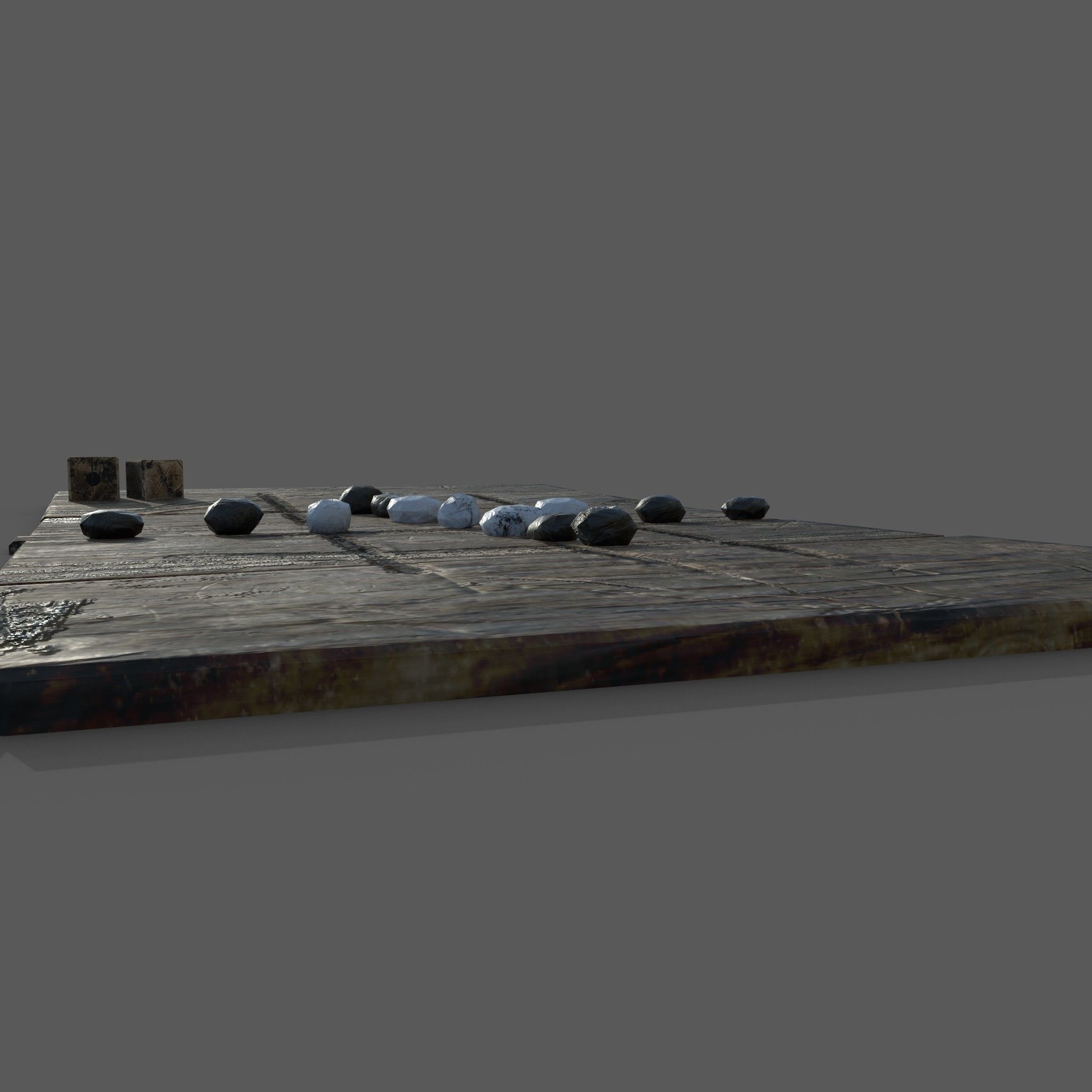 Medieval  Board Game Free low-poly 3D model_17