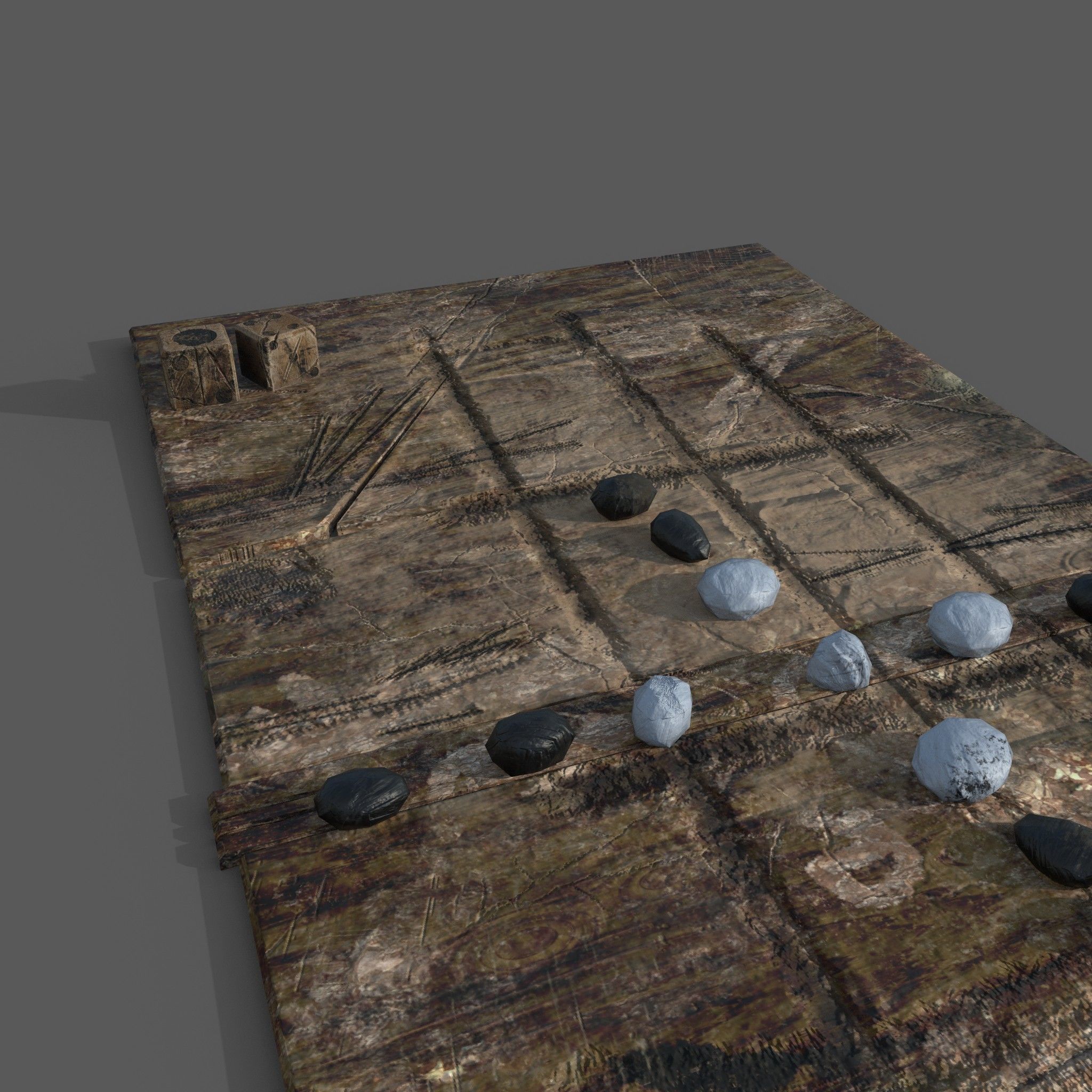 Medieval  Board Game Free low-poly 3D model_20