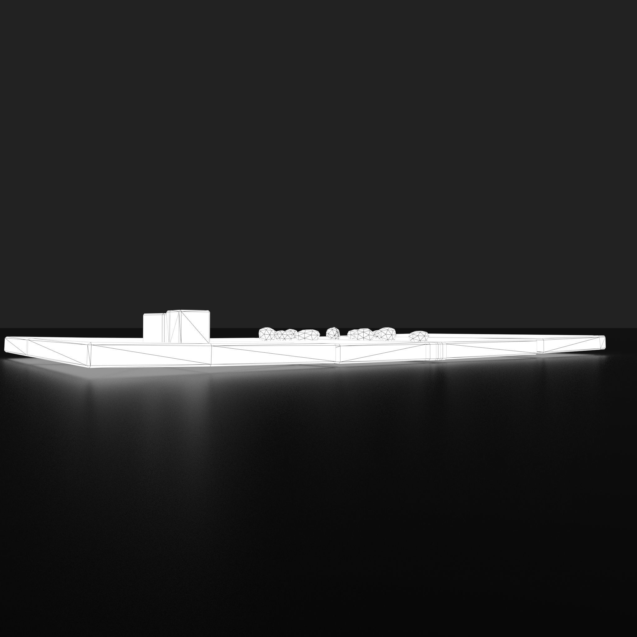 Medieval  Board Game Free low-poly 3D model_35